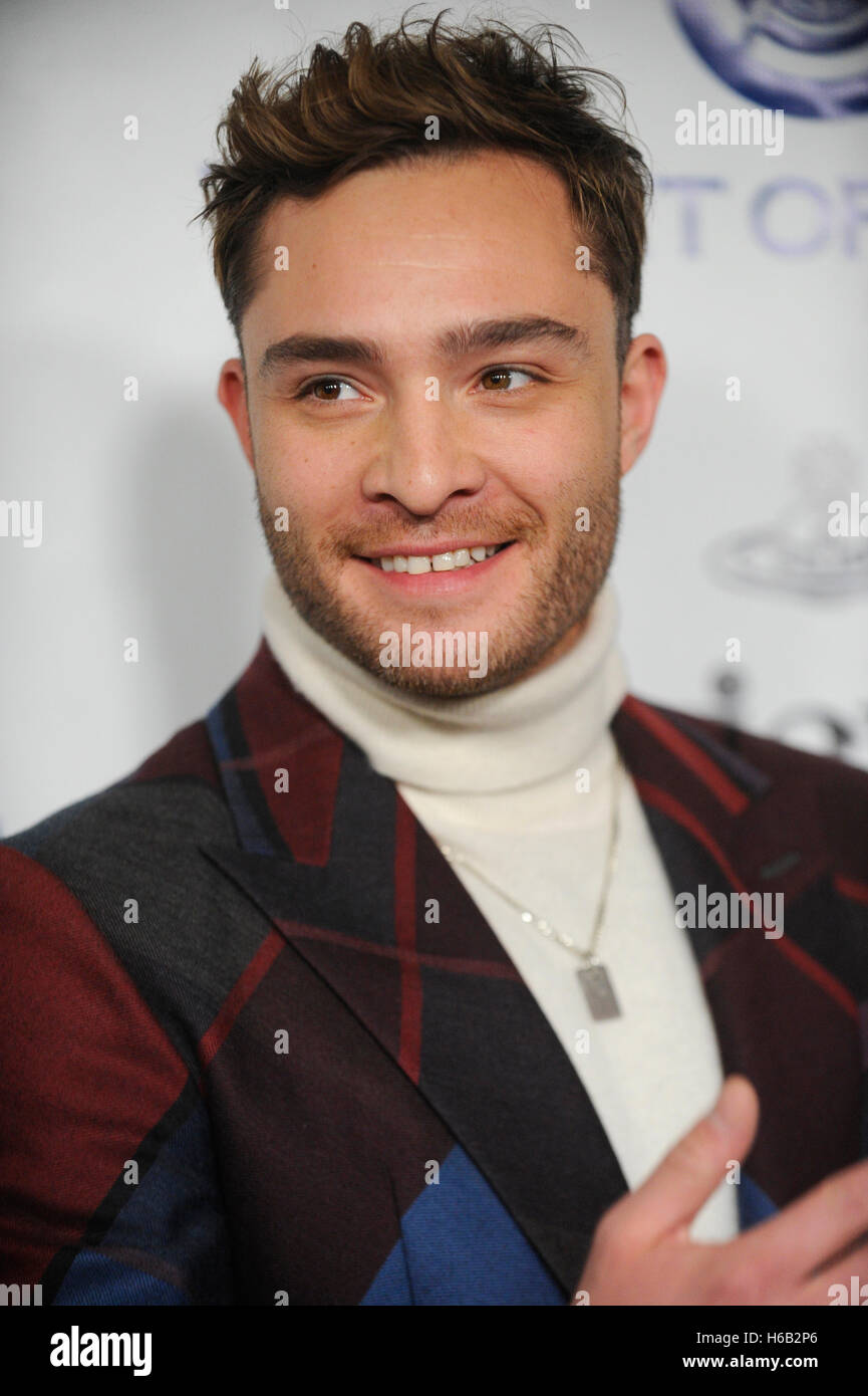 Ed Westwick attends The Art of Elysium 2016 HEAVEN Gala at 3LABS on January 9th, 2016 in Culver City, California. Stock Photo