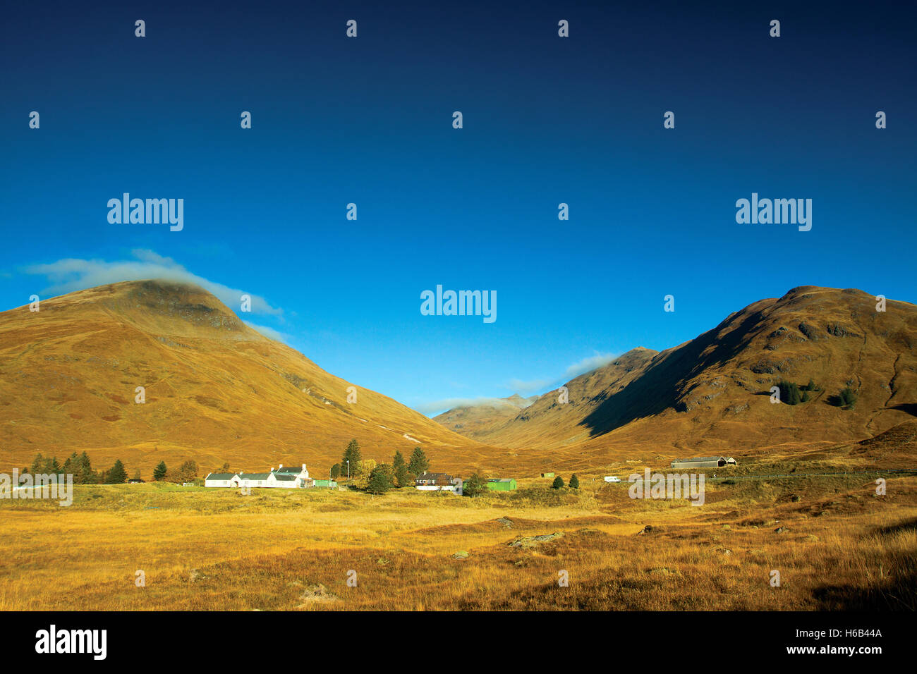 Sgurr an Fhuarail above the Cluanie Inn, Glen Shiel, Skye & Lochalsh ...