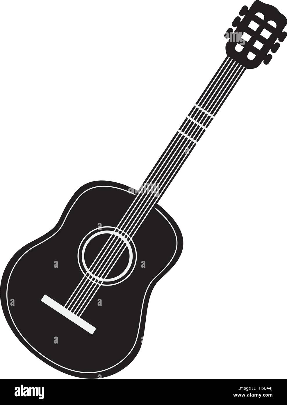 guitar icon image Stock Vector