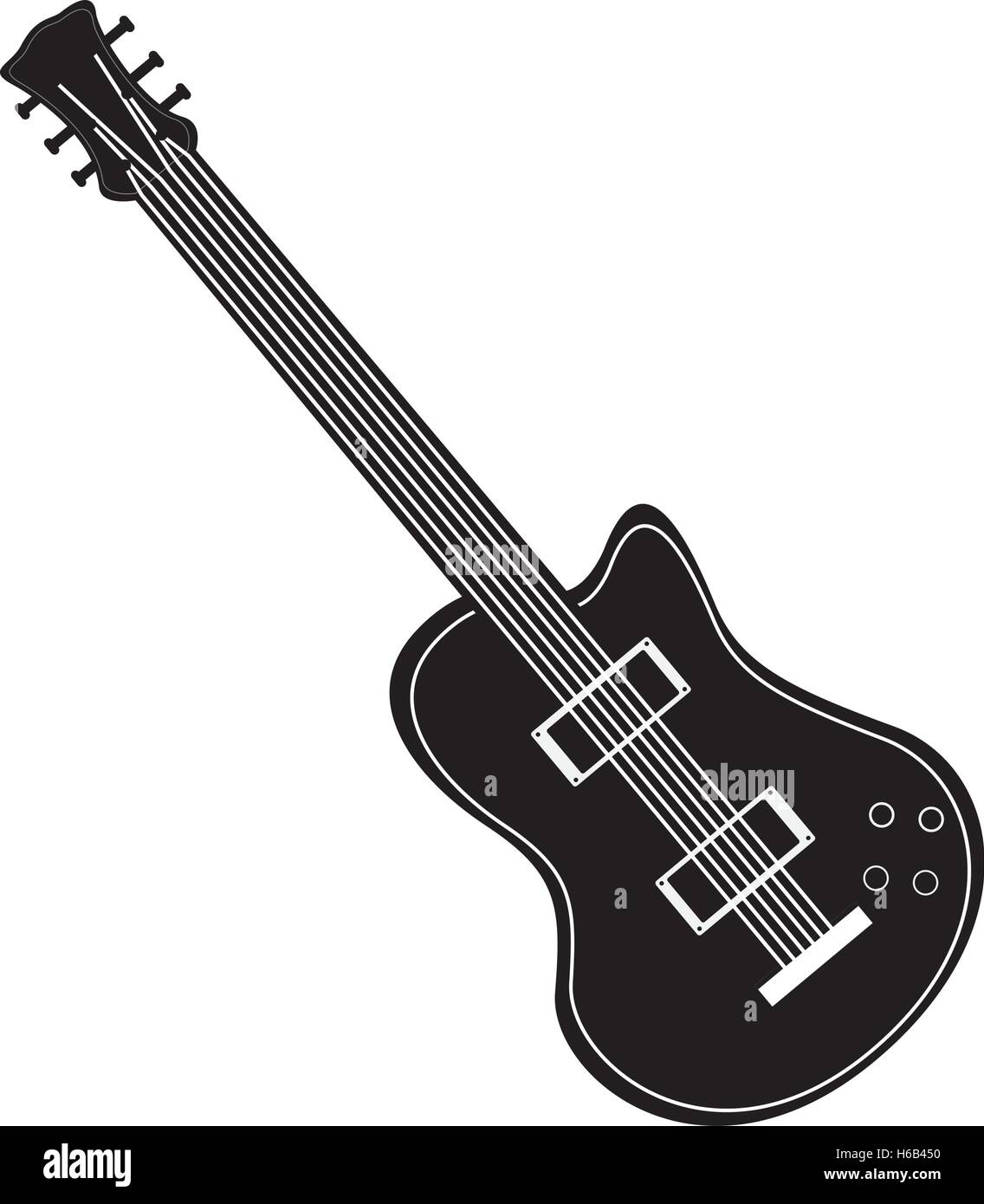 guitar icon image Stock Vector