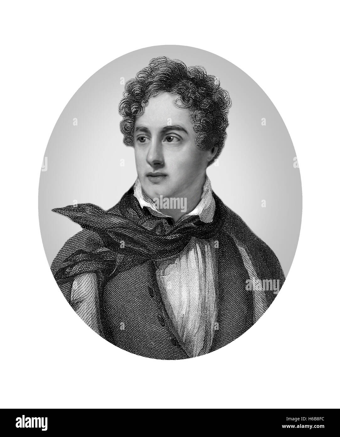 Lord Byron, 1788-1824, Poet Stock Photo
