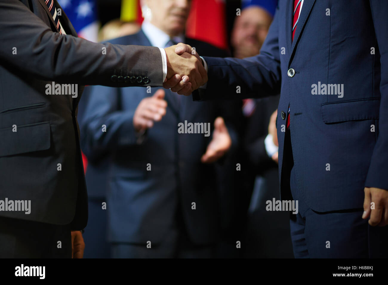 Expressing trust and respect Stock Photo - Alamy