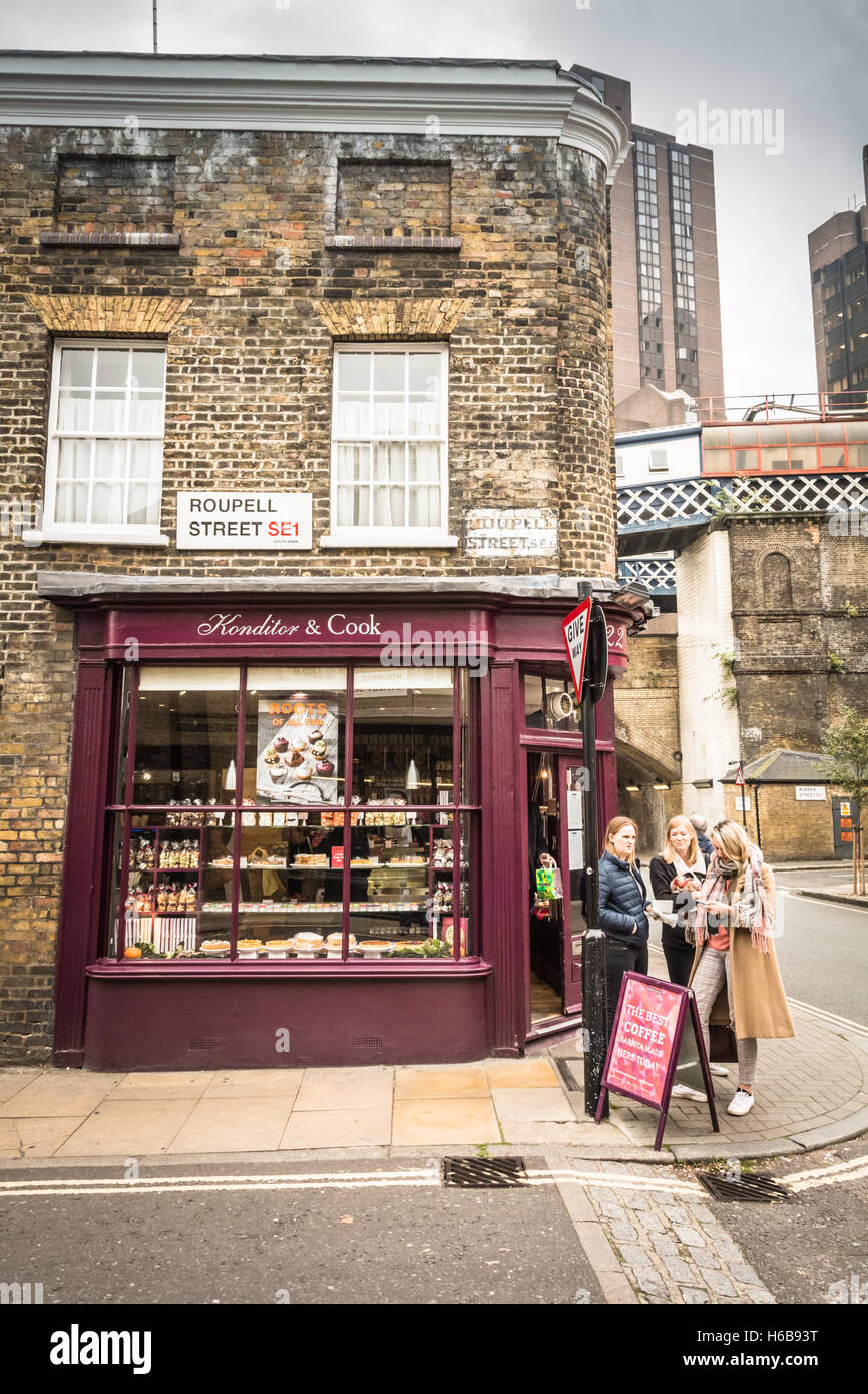 Victorian terraced houses on Roupell Street in Lambeth, London, SE1, UK