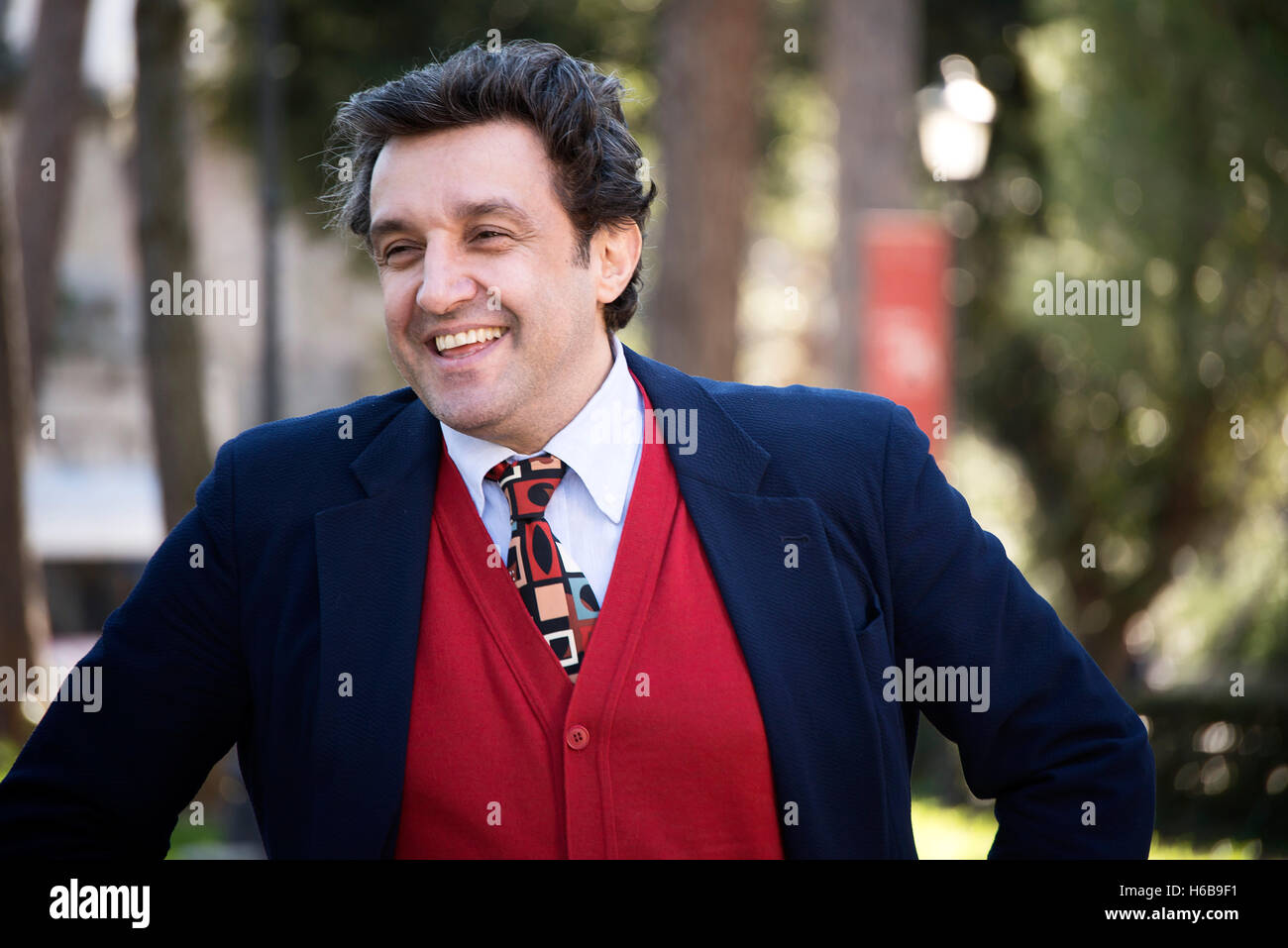 Flavio Insinna at Casa del Cinema di Roma Stock Photo