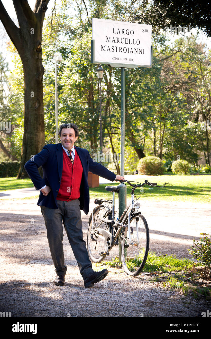 Flavio Insinna at Casa del Cinema di Roma Stock Photo