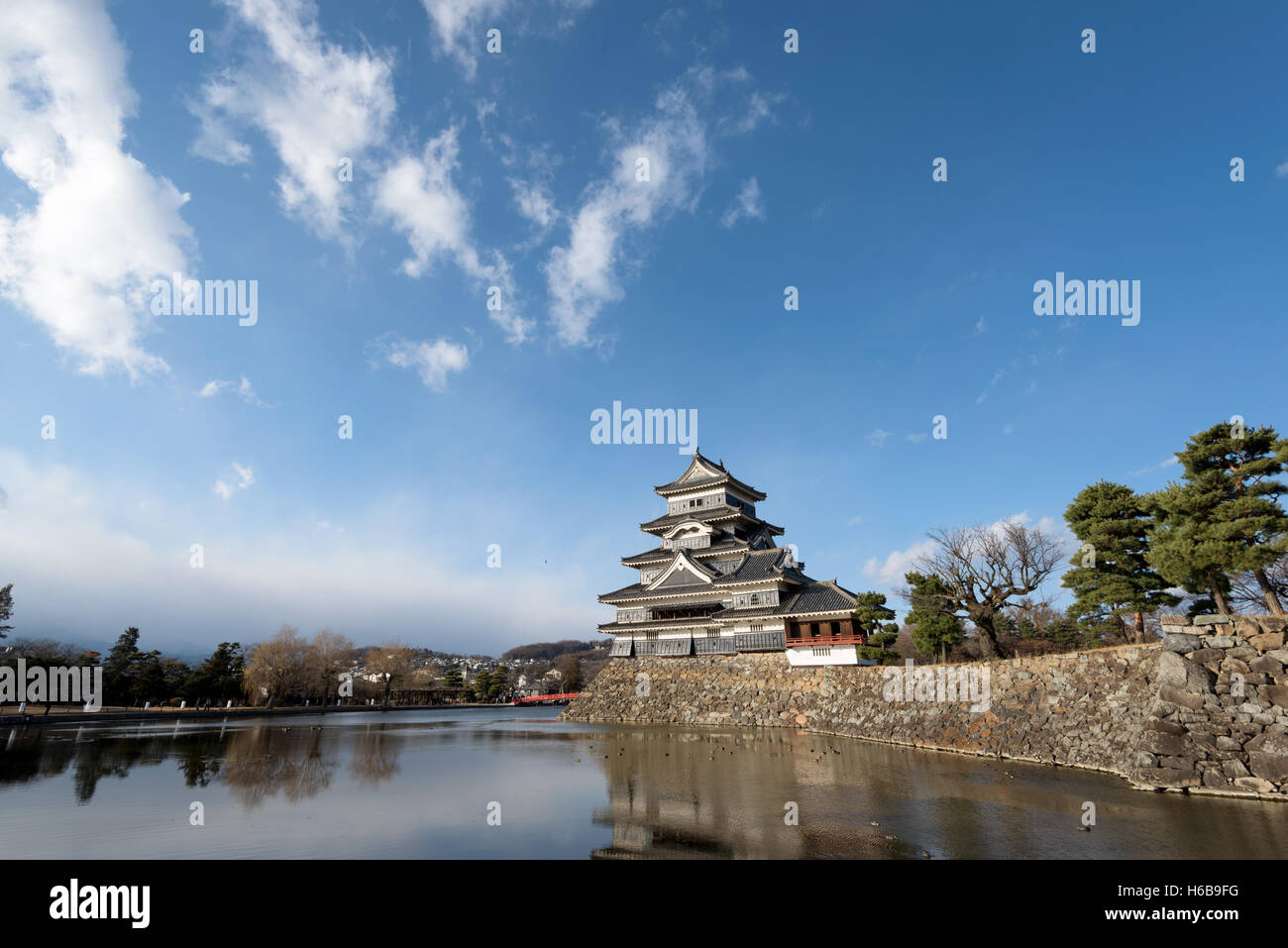 Matsumoto, Japan - December 26, 2015: Matsumoto Castle, one of Japan's premier historic castles Stock Photo