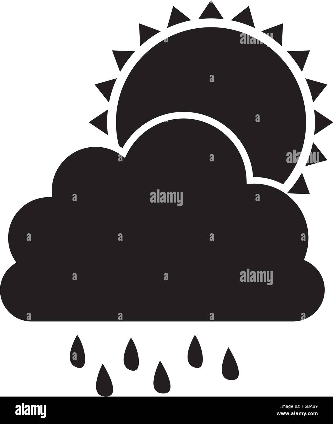 cloud and rain icon image Stock Vector Image & Art - Alamy