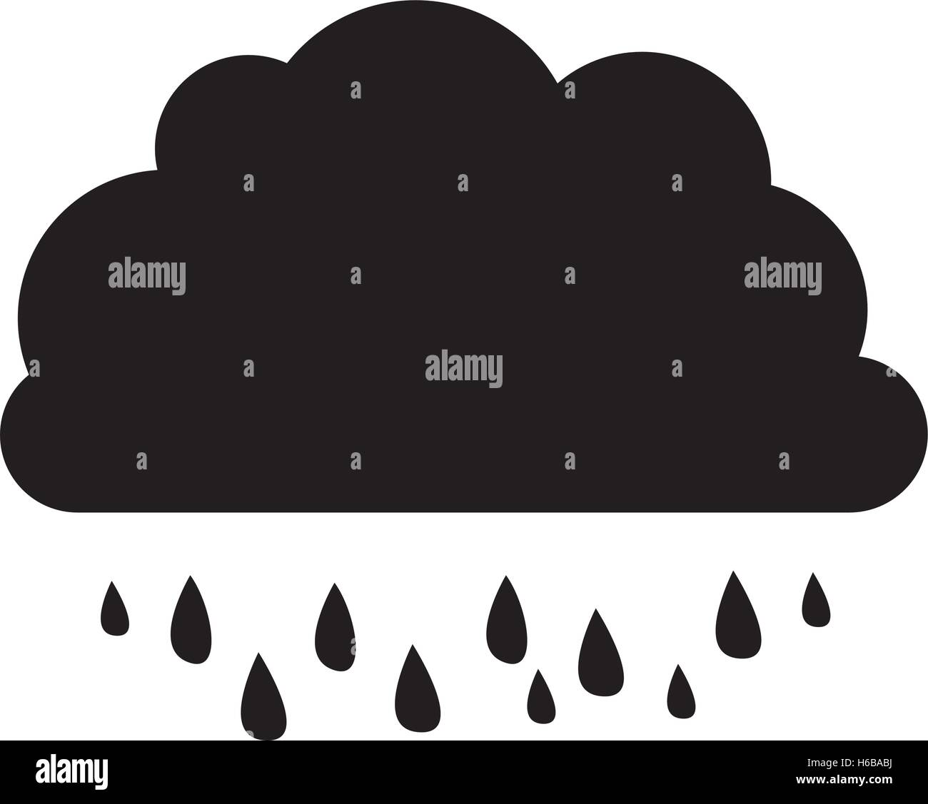 cloud and rain icon image Stock Vector Image & Art - Alamy