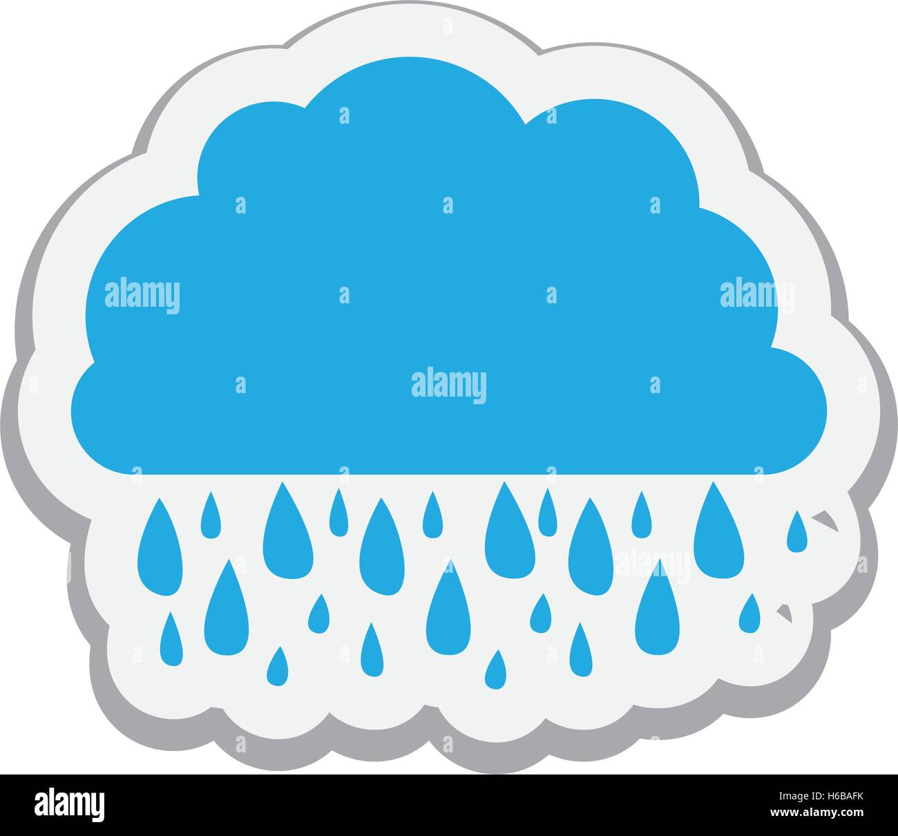 cloud and rain icon image Stock Vector Image & Art - Alamy