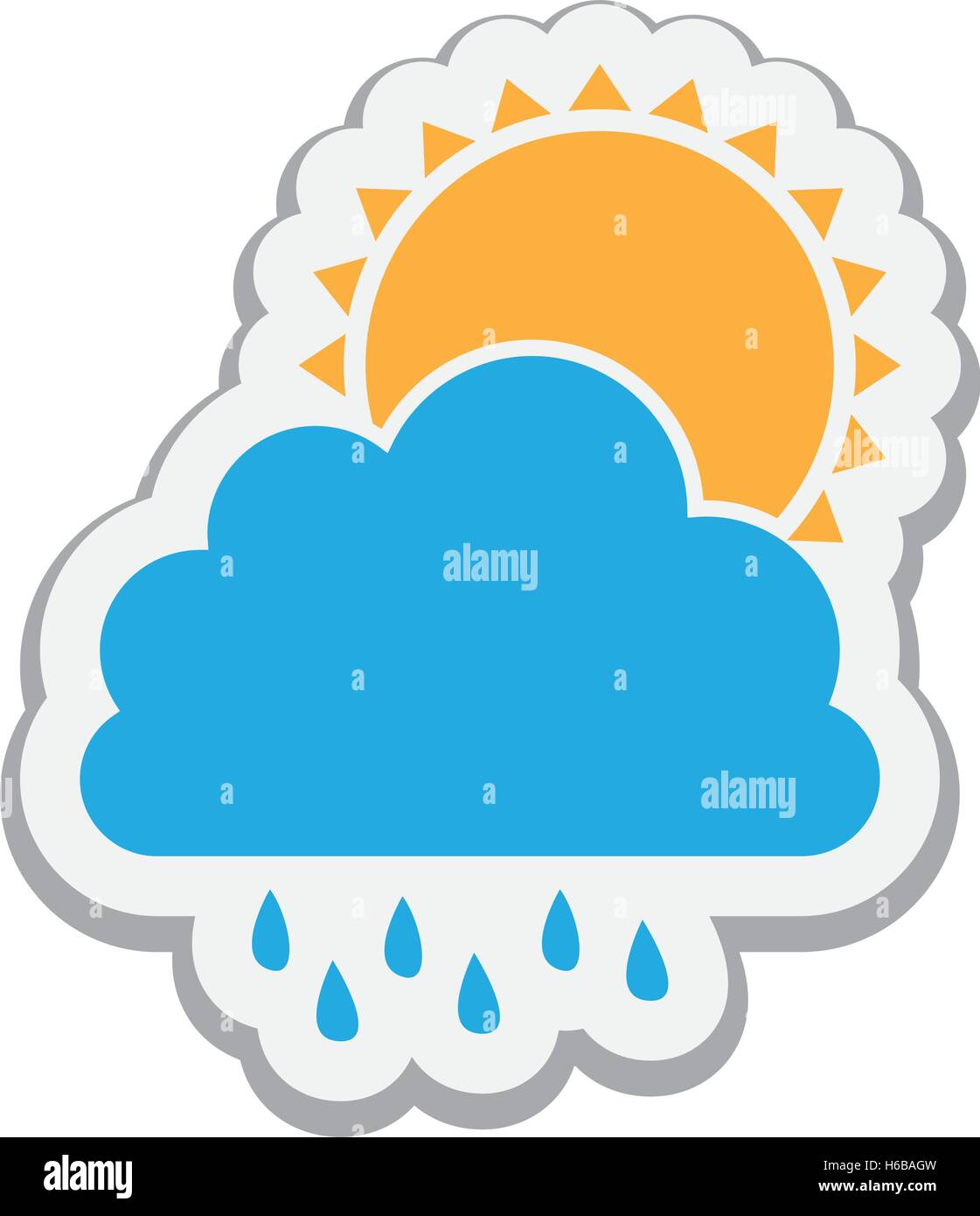 cloud and rain icon image Stock Vector Image & Art - Alamy