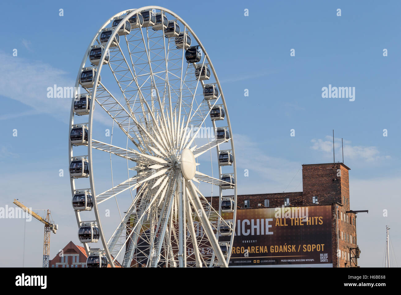 Ferris wheel Gdansk waterfront Poland Stock Photo 124413136 Alamy