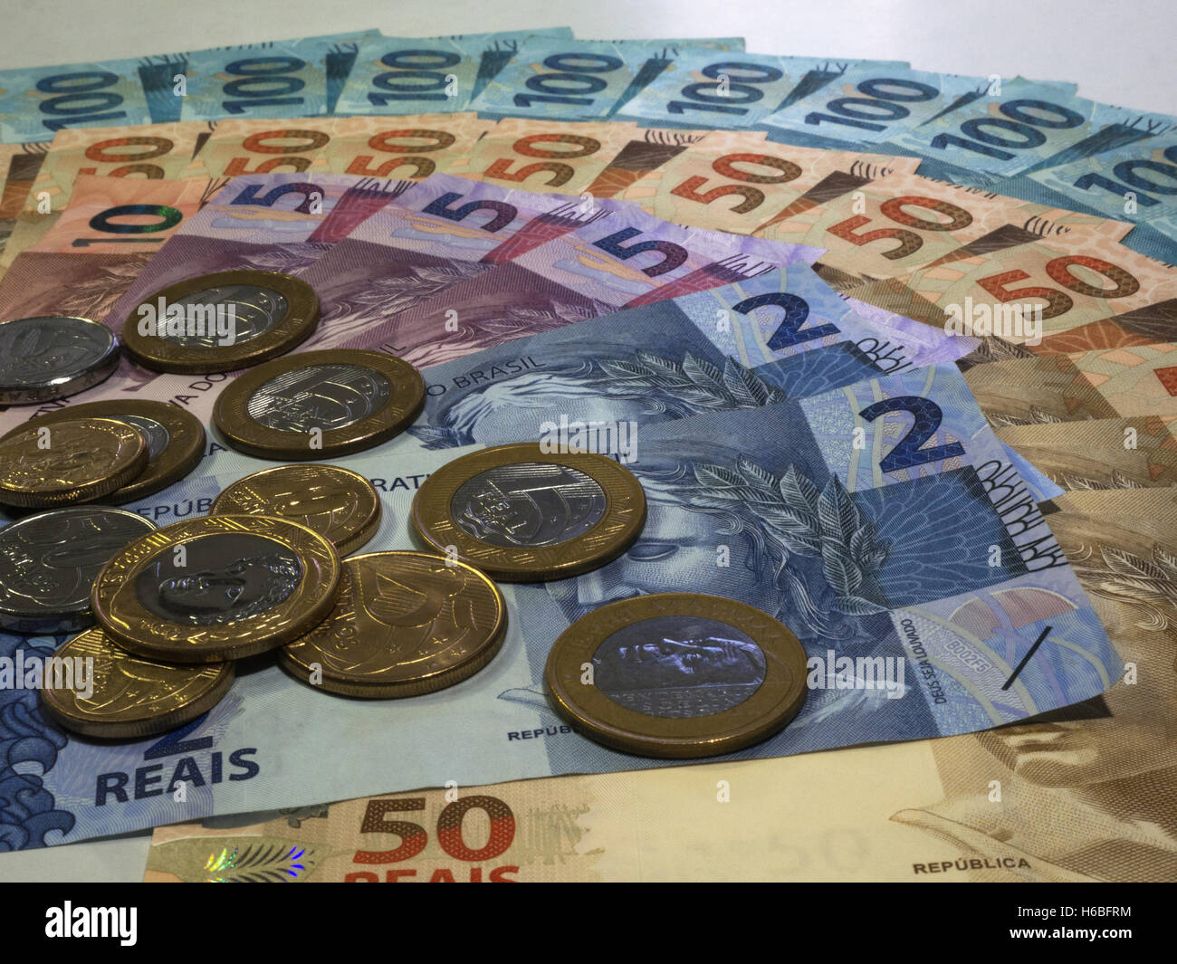Brazilian money Stock Photo