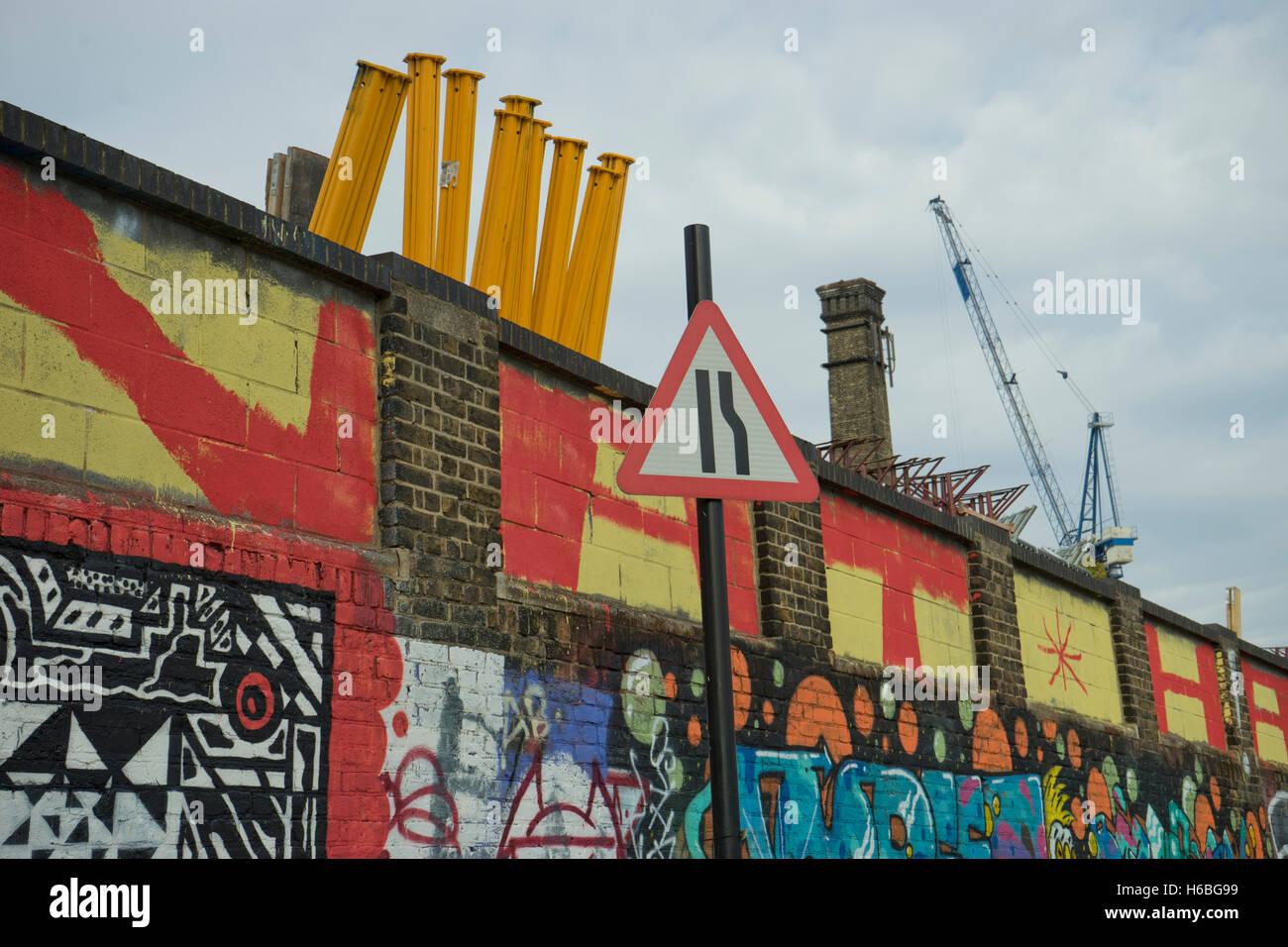 Artists studios and warehouses in Hackney Wick, , by Olympic Park