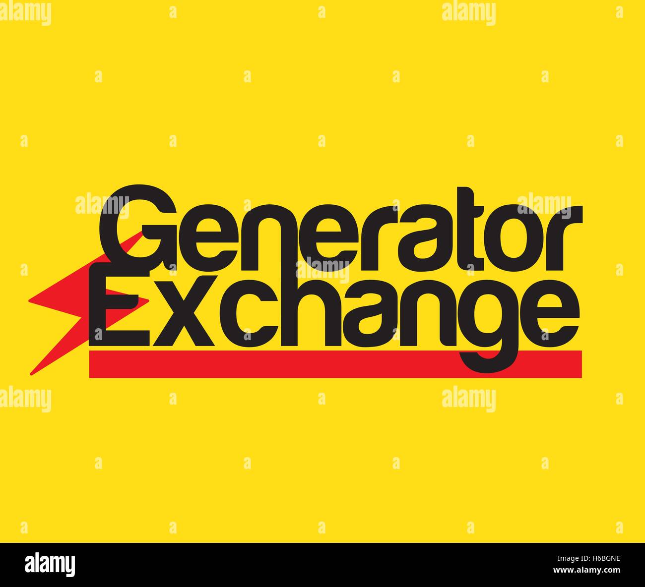 Generator Exchange Logo Concept. Stock Vector