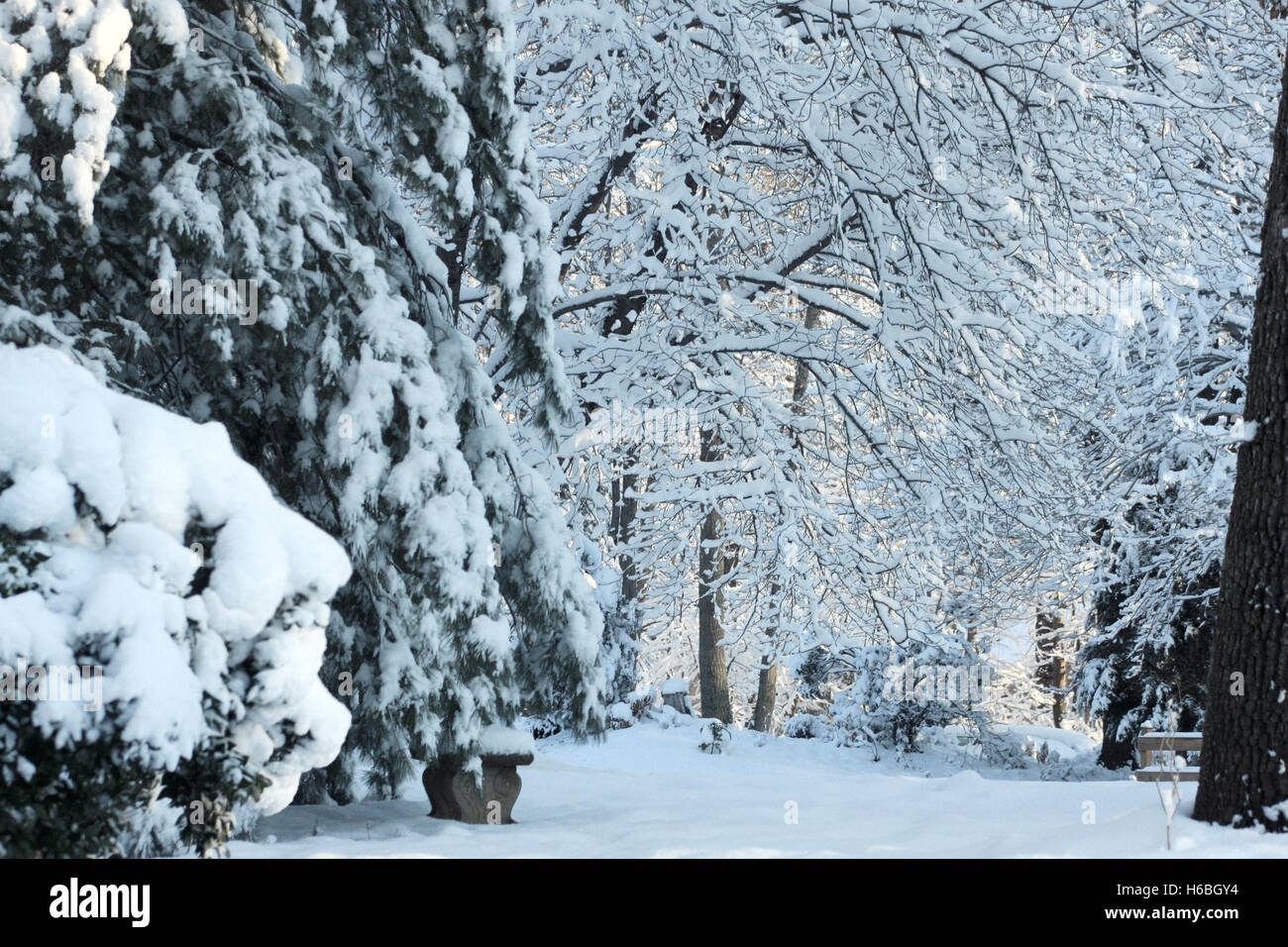 Small quiet snow covered village hi-res stock photography and images ...