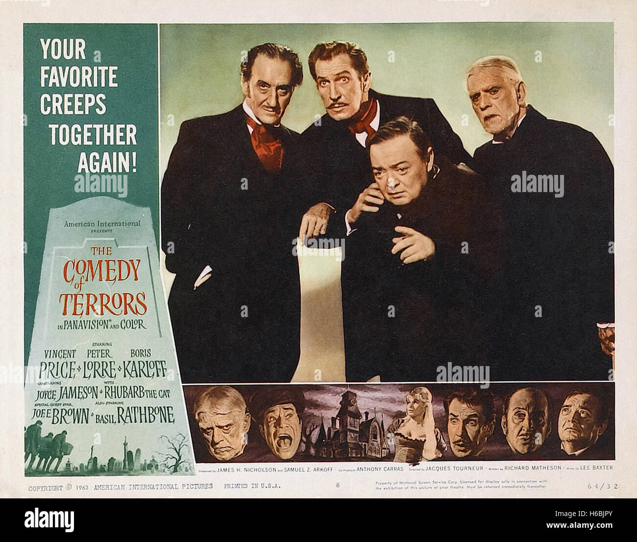 The Comedy of Terrors - Movie Poster Stock Photo - Alamy