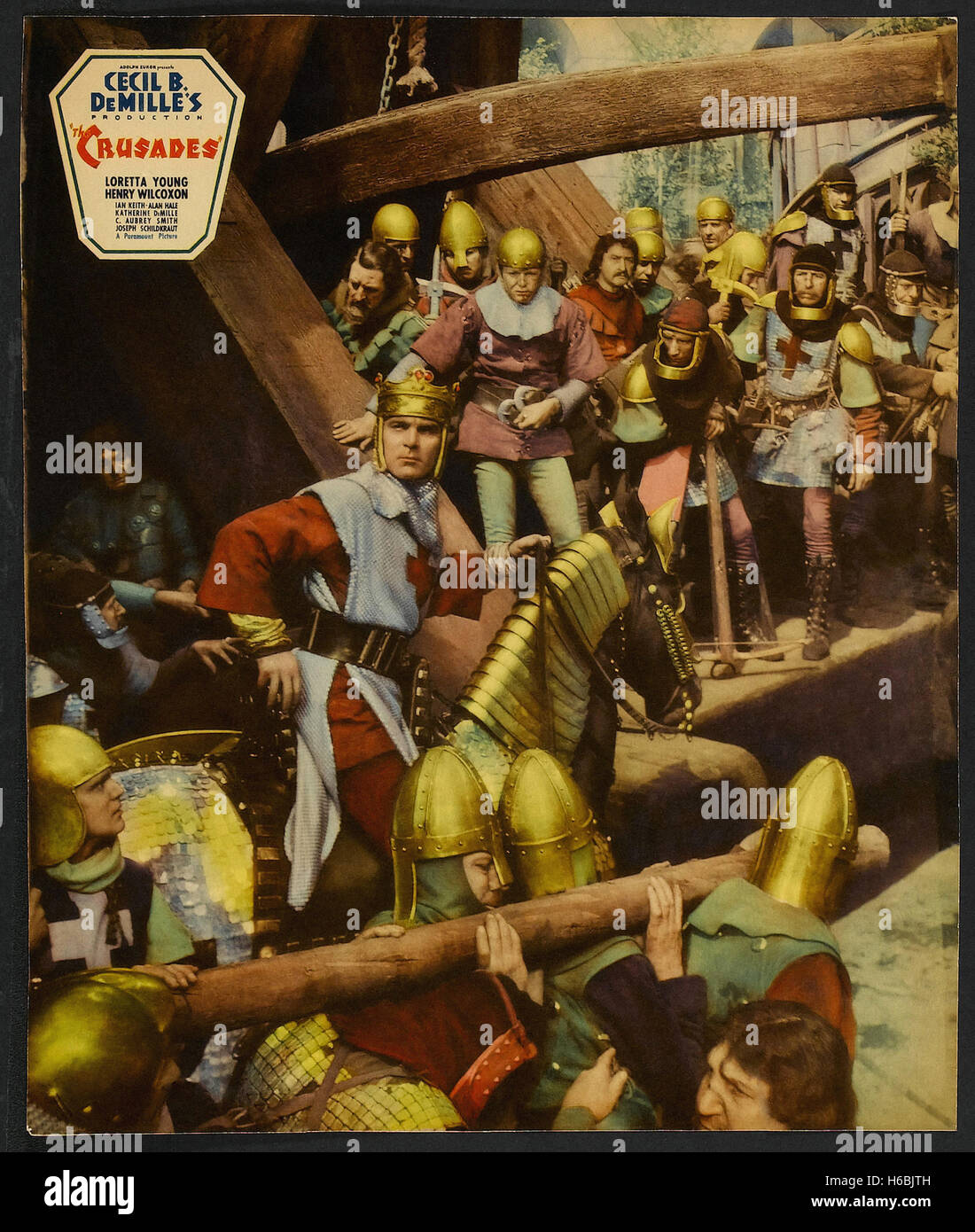 The Crusades Movie Poster Stock Photo Alamy