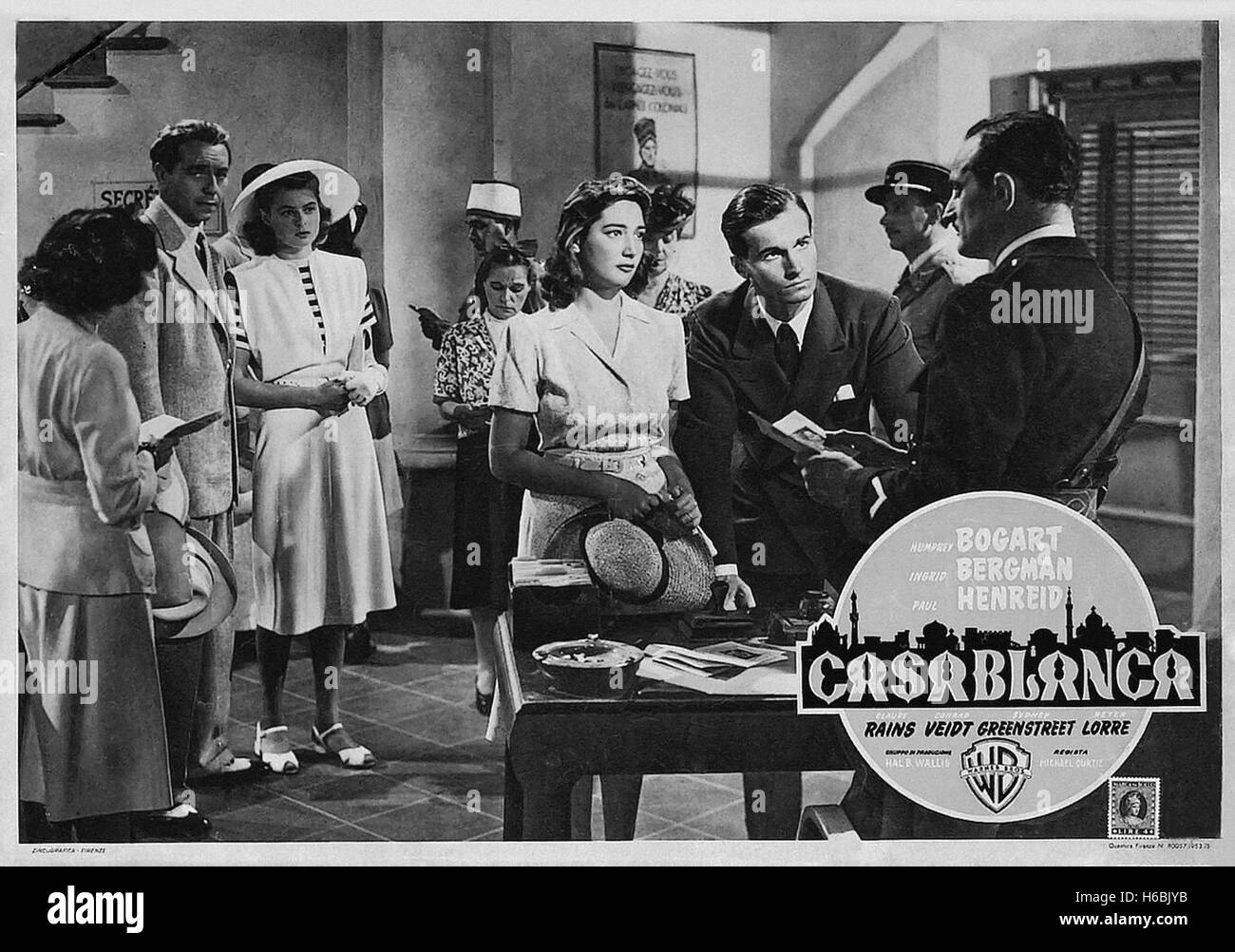 Casablanca  - Movie Poster - Stock Photo