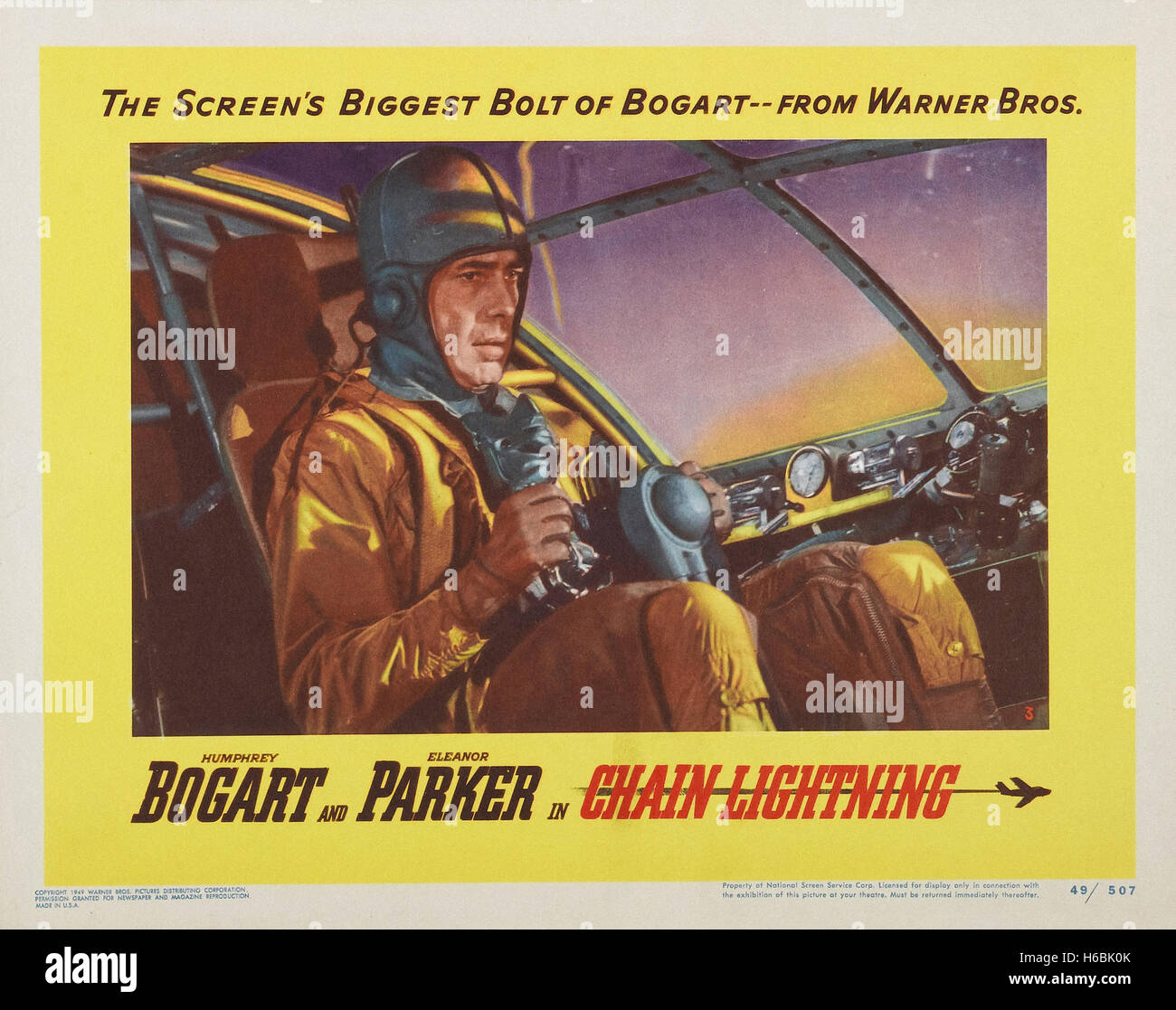 Chain Lightning (1950) Movie Poster Stock Photo Alamy