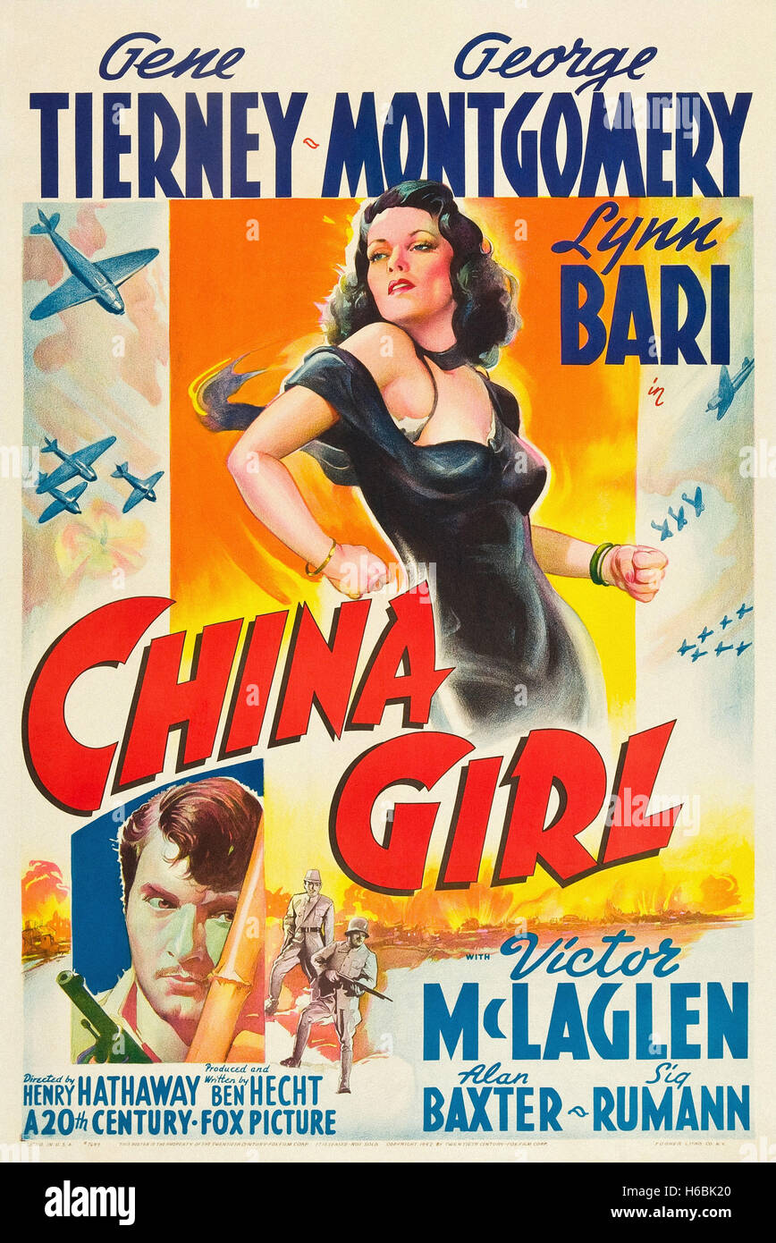 China Girl (1942) - Movie Poster Stock Photo - Alamy