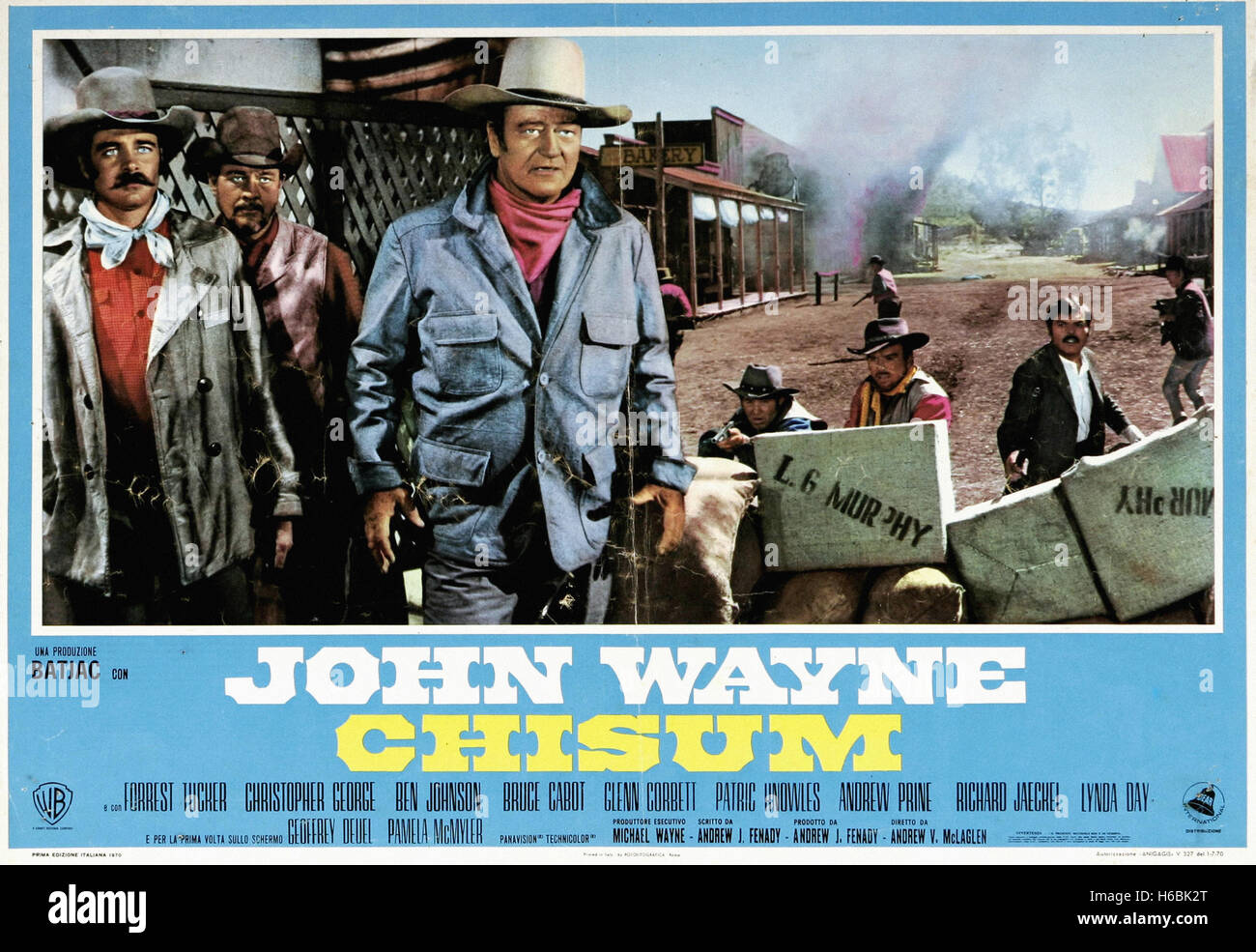 Chisum Movie Poster Stock Photo Alamy