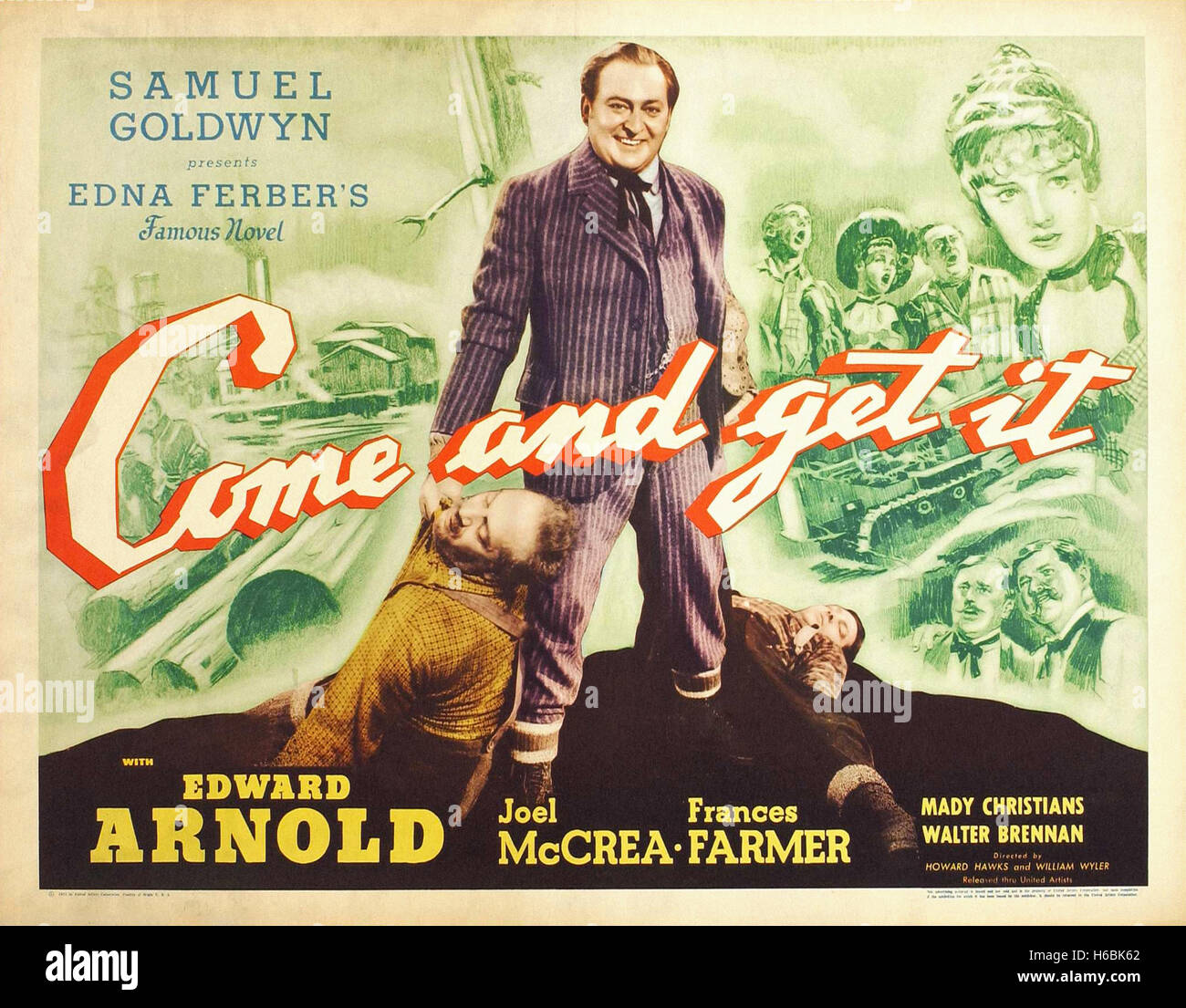 Come and Get It (1936)  - Movie Poster - Stock Photo