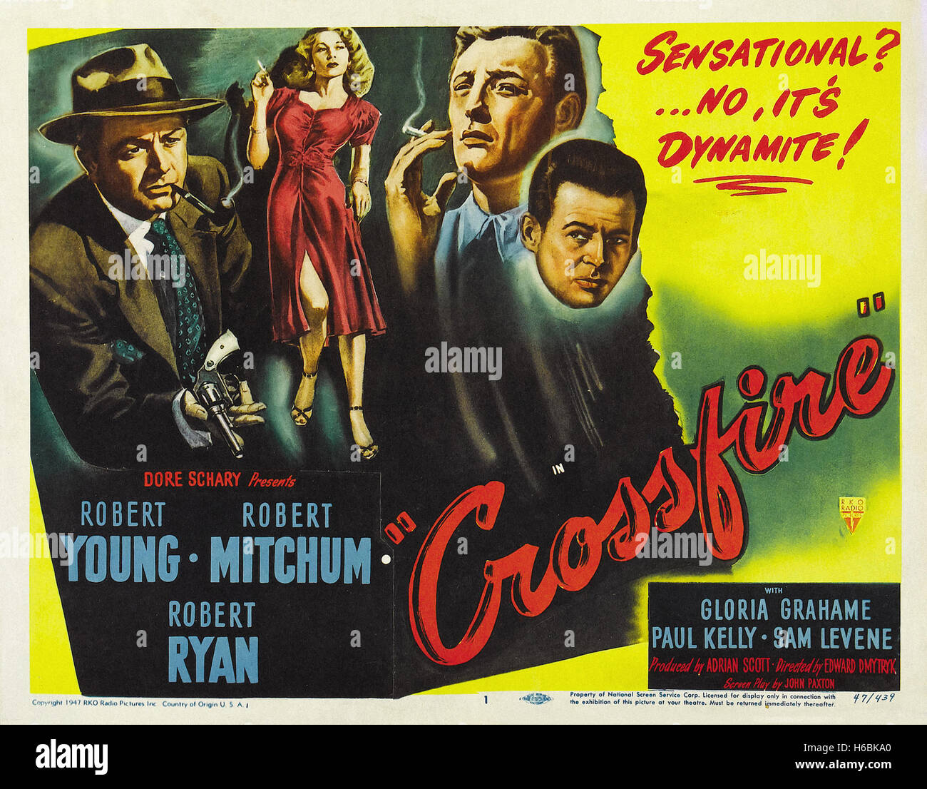 Crossfire Movie Poster Stock Photo Alamy