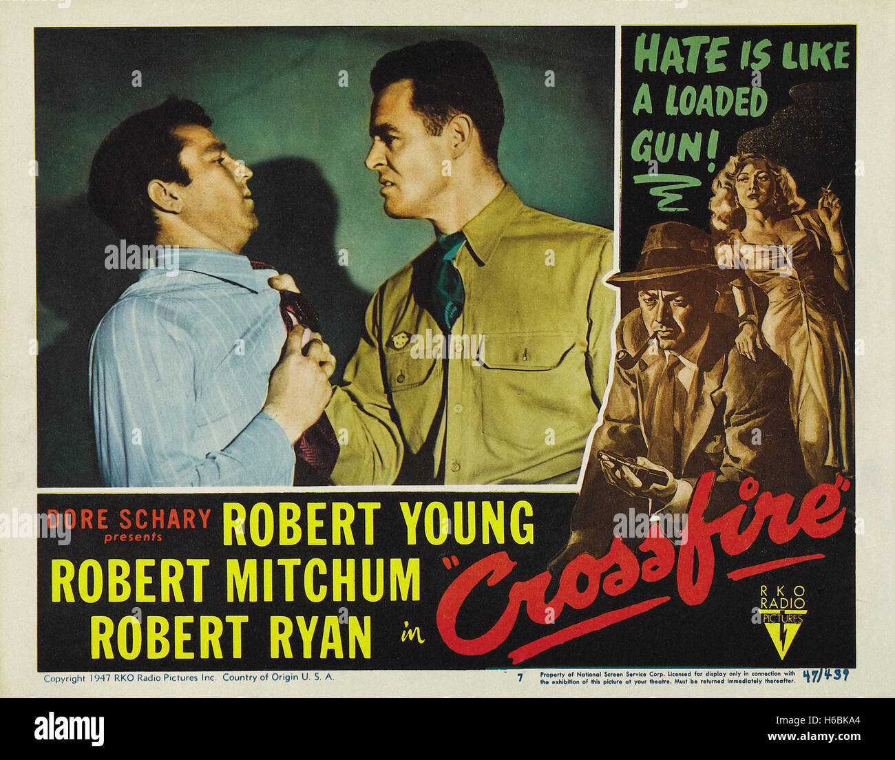 Crossfire Movie Poster Stock Photo Alamy