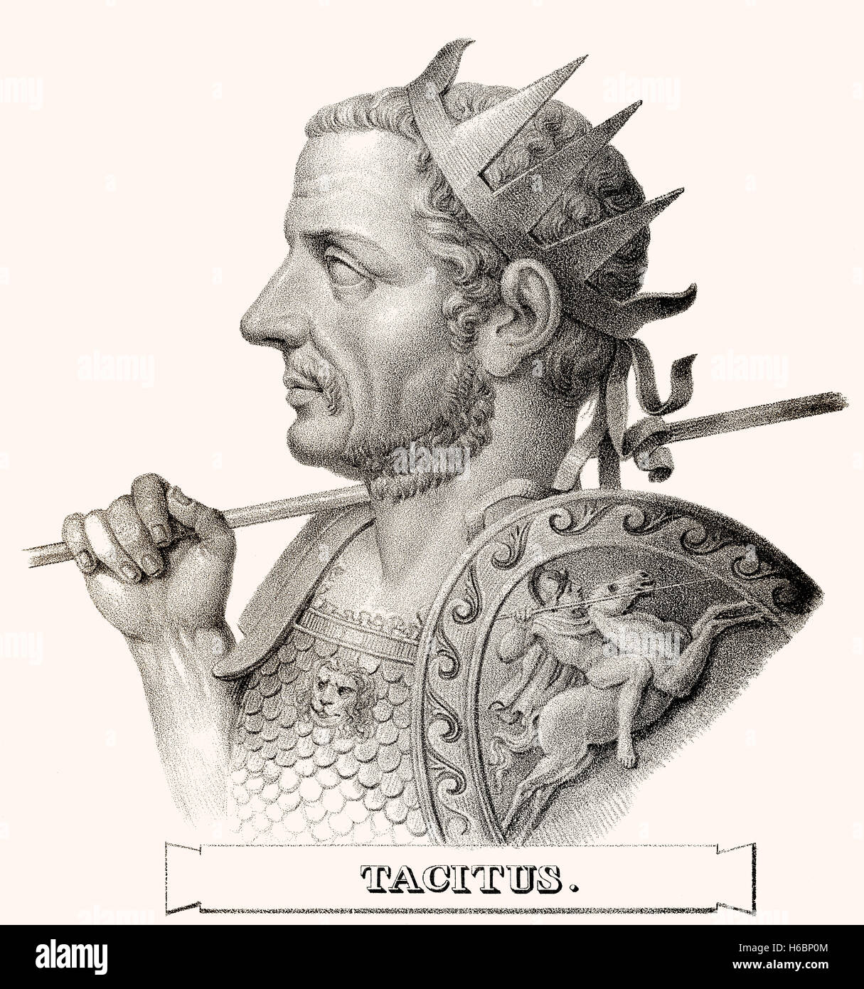 Tacitus, Roman Emperor from 275 to 276 Stock Photo
