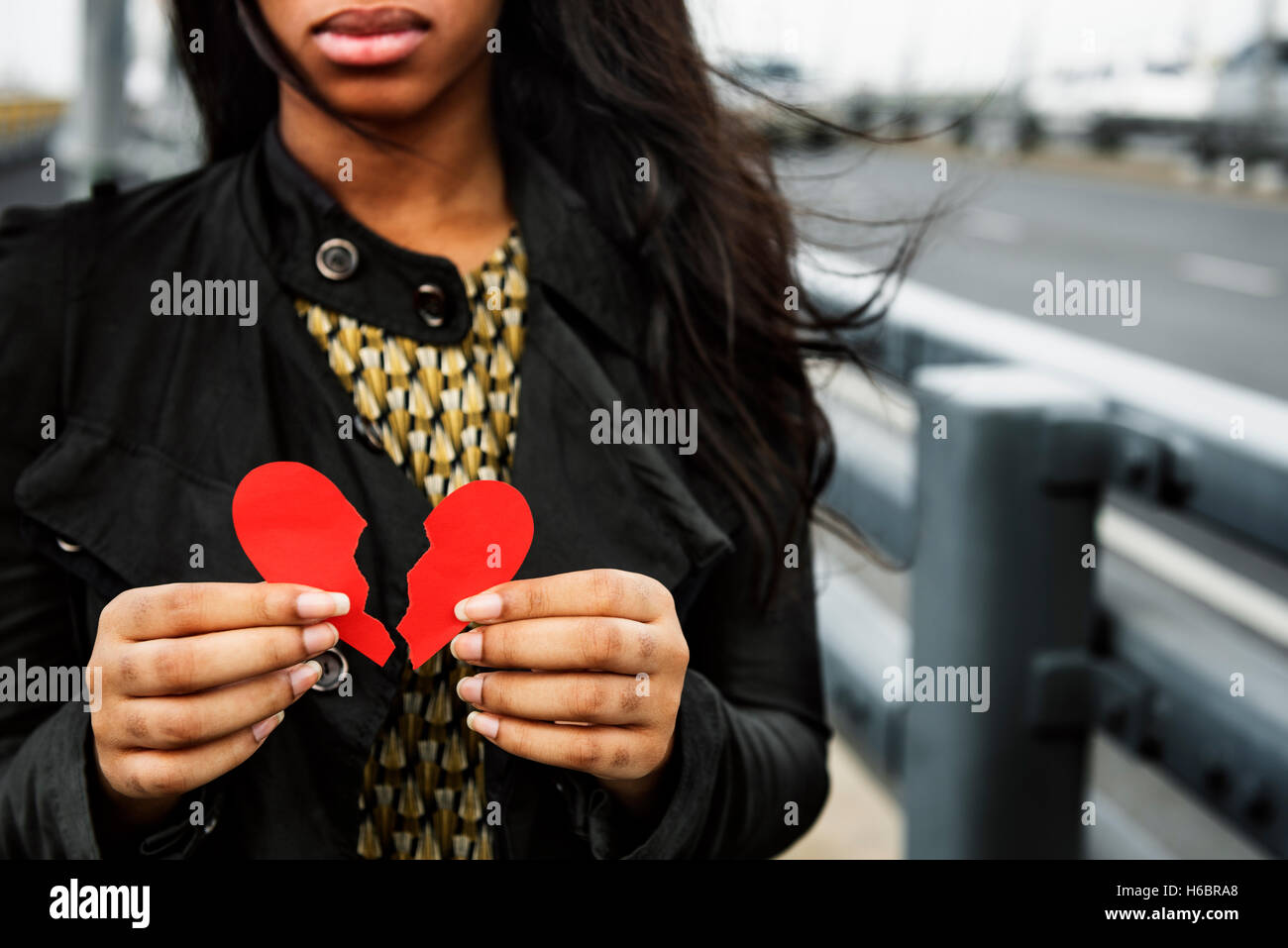 Love Pain Hurt Depressive Disappointed Broken Concept Stock Photo