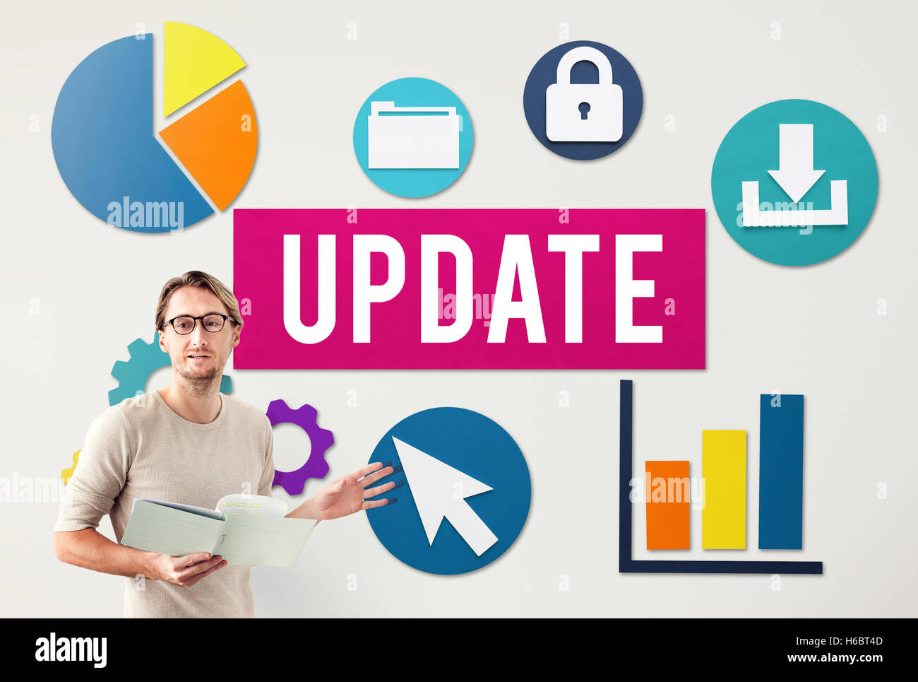 Update Technology Word Graphic Concept Stock Photo - Alamy