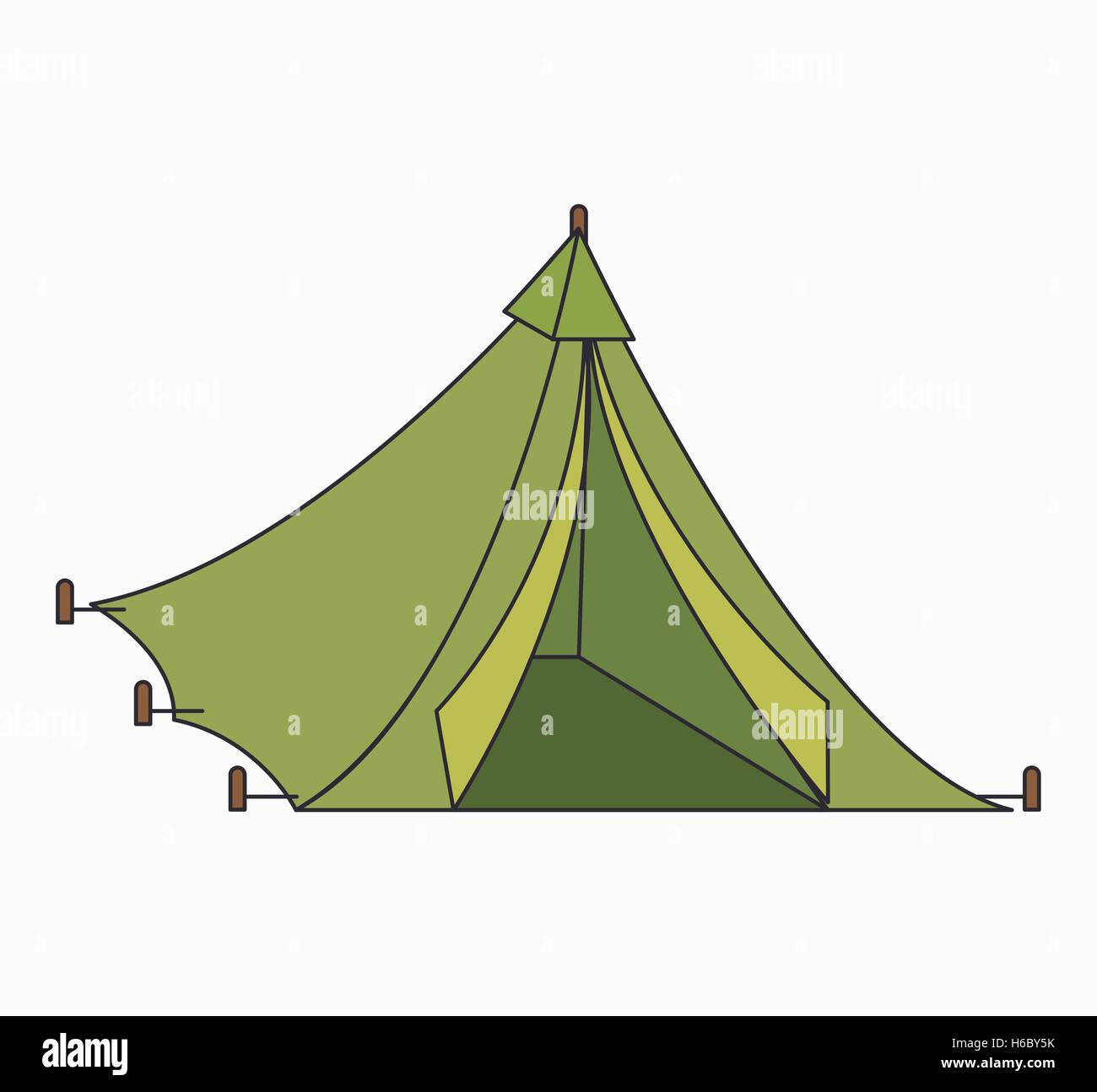 tent camping isolated icon Stock Vector Image & Art - Alamy