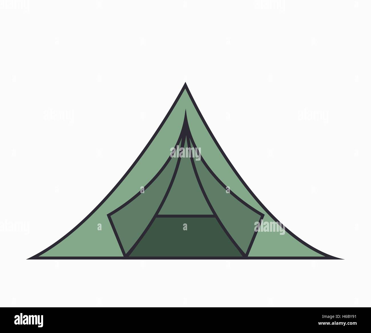 tent camping isolated icon Stock Vector Image & Art - Alamy