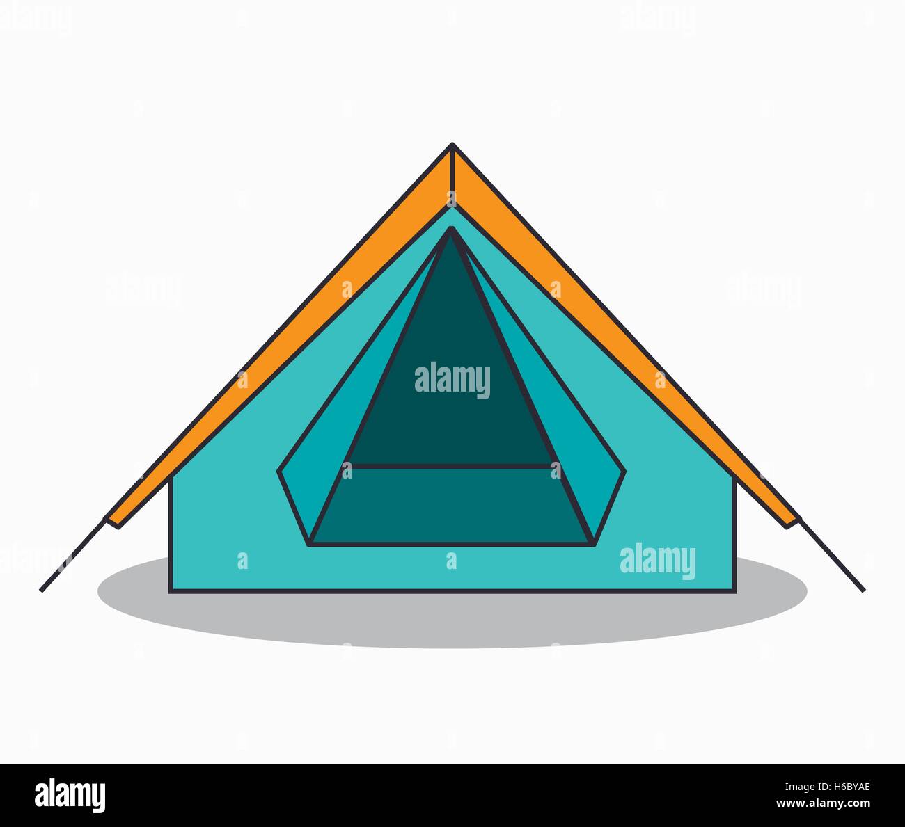 tent camping isolated icon Stock Vector Image & Art - Alamy