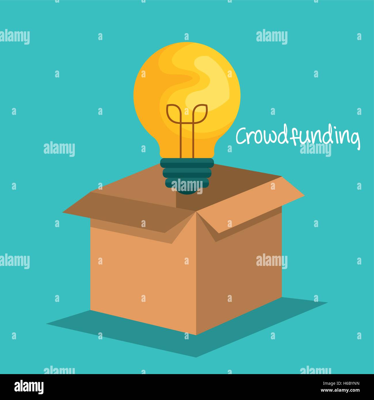 crowd funding concept icons Stock Vector Image & Art - Alamy