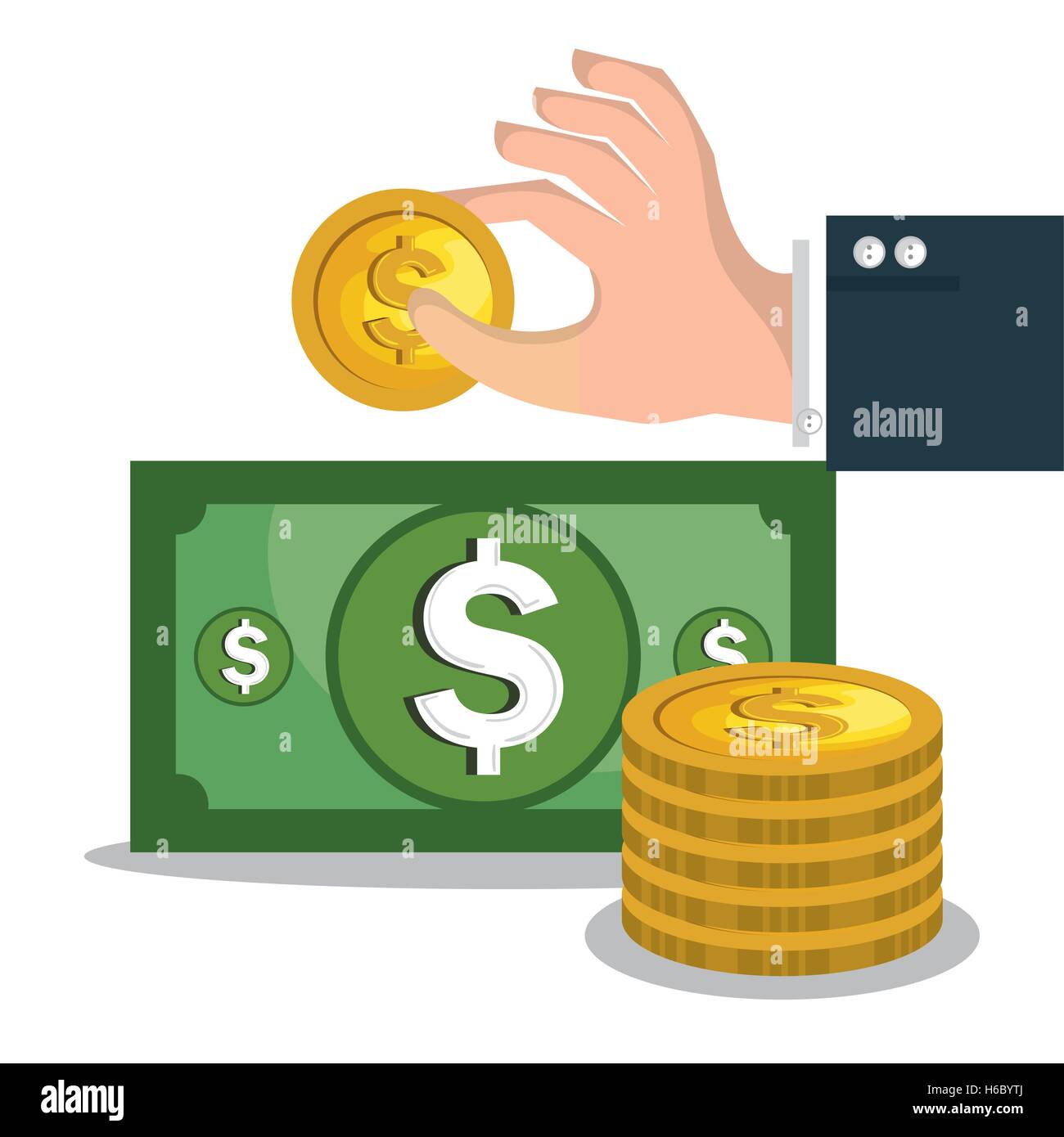 crowd funding concept icons Stock Vector Image & Art - Alamy