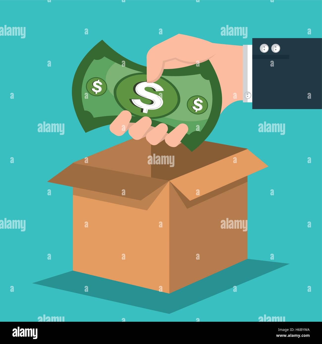 crowd funding concept icons Stock Vector Image & Art - Alamy