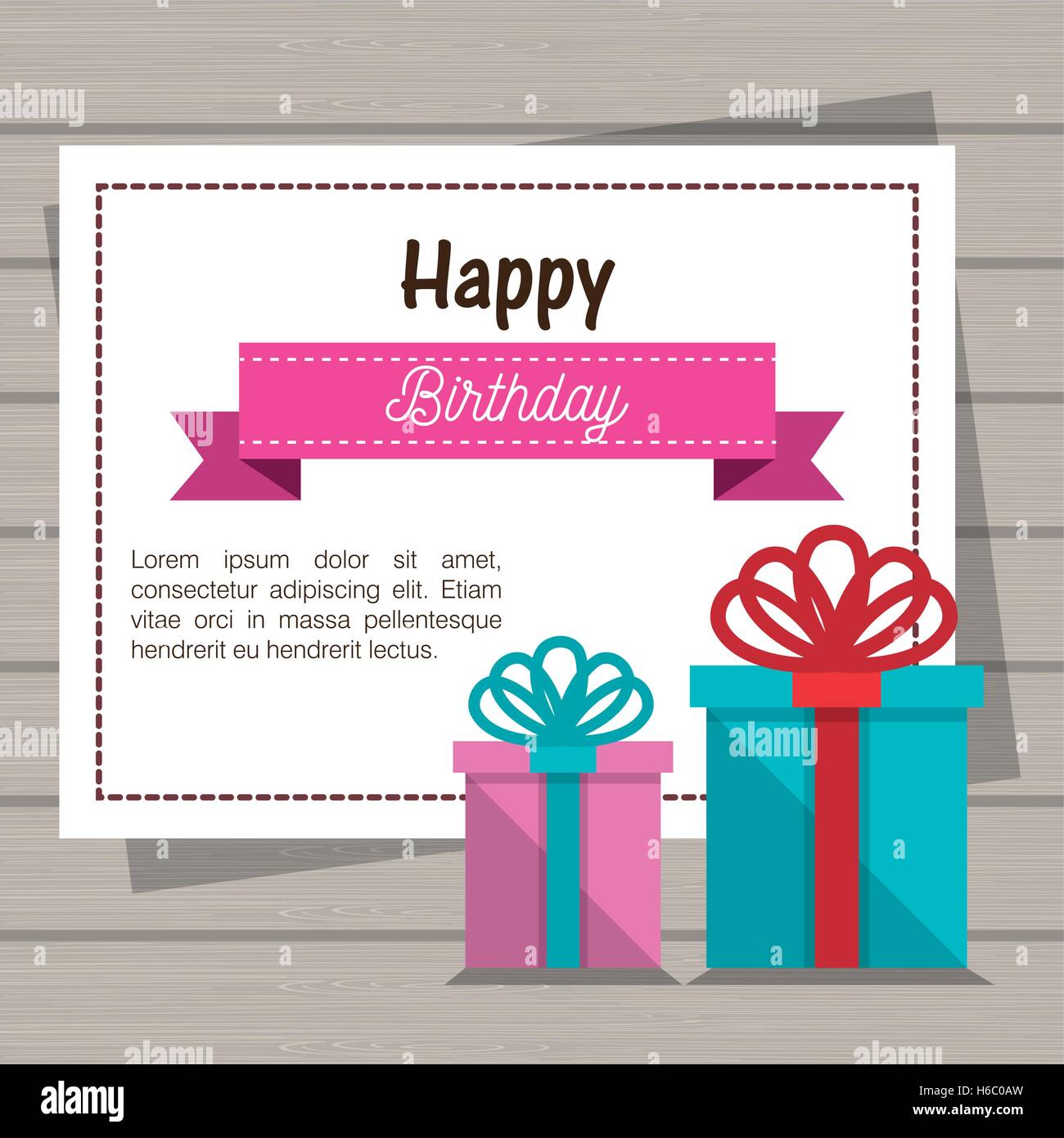 happy birthday invitation card Stock Vector Image & Art Alamy