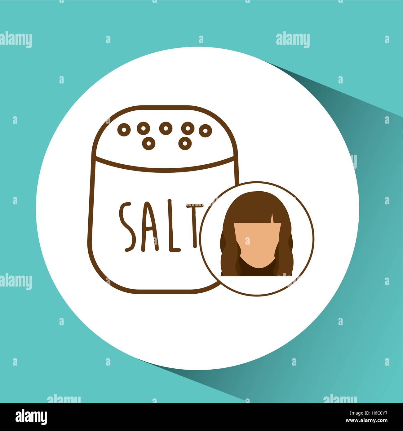 salt shaker icon cook, female avatar Stock Vector Image & Art - Alamy
