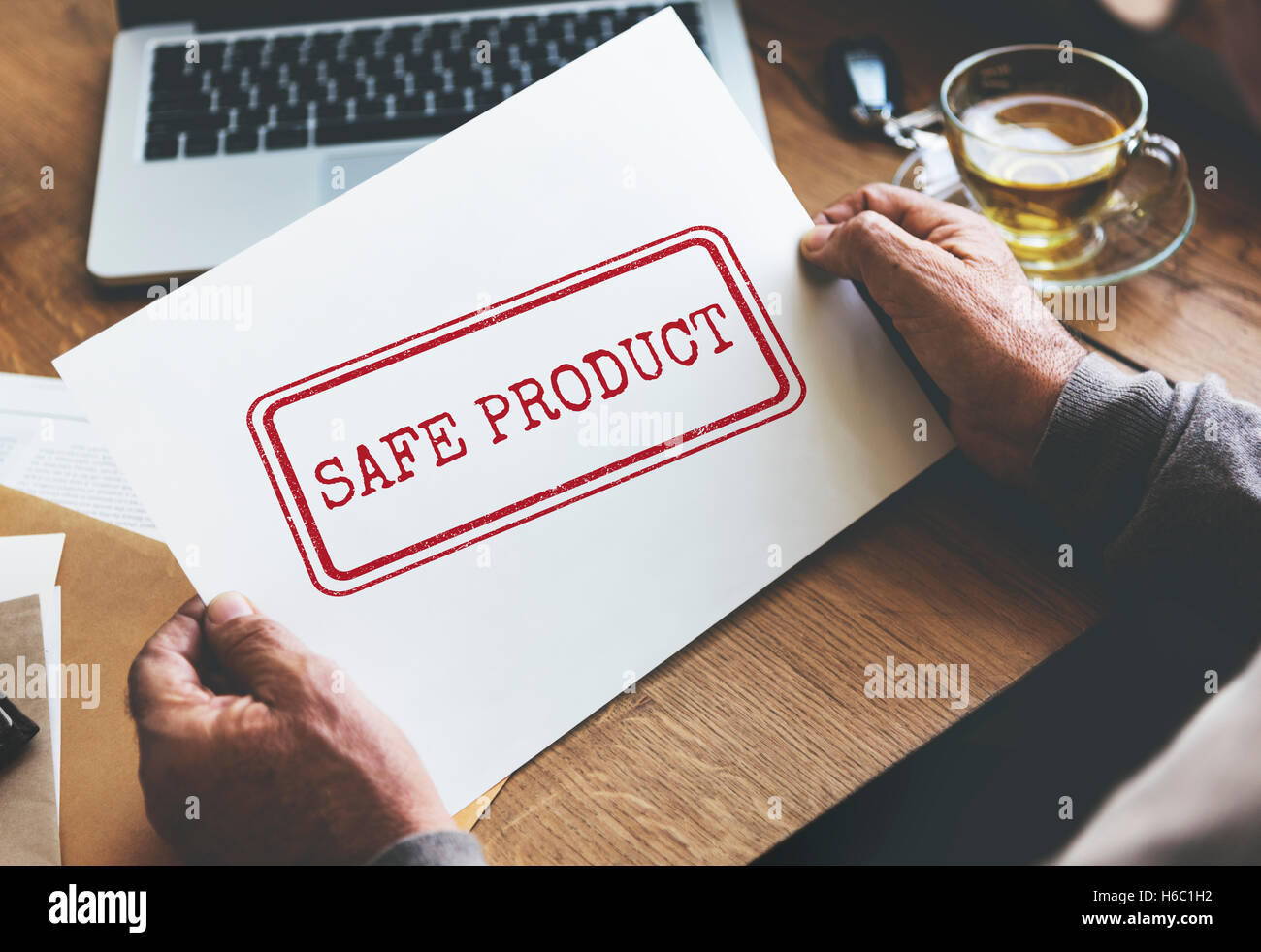 Safe Product Guarantee Quality Condition Level Concept Stock Photo Alamy