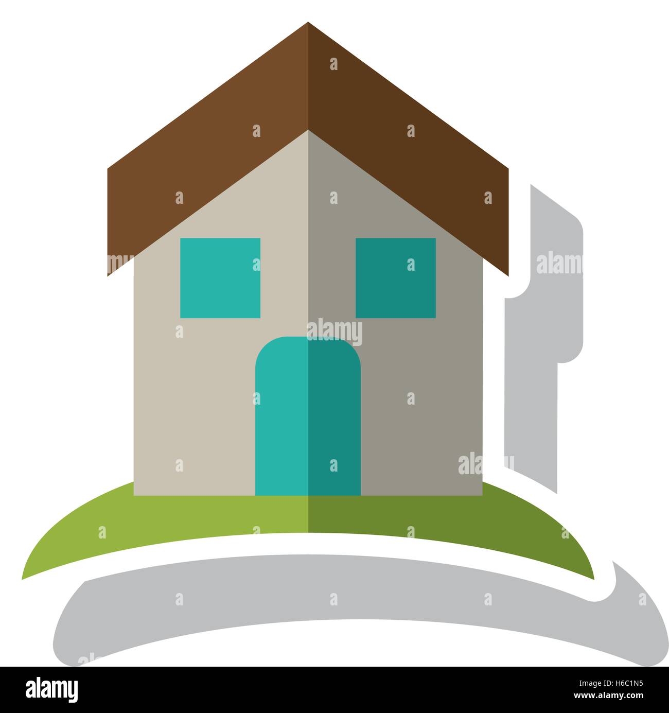 Isolated house and home building design Stock Vector Image & Art - Alamy