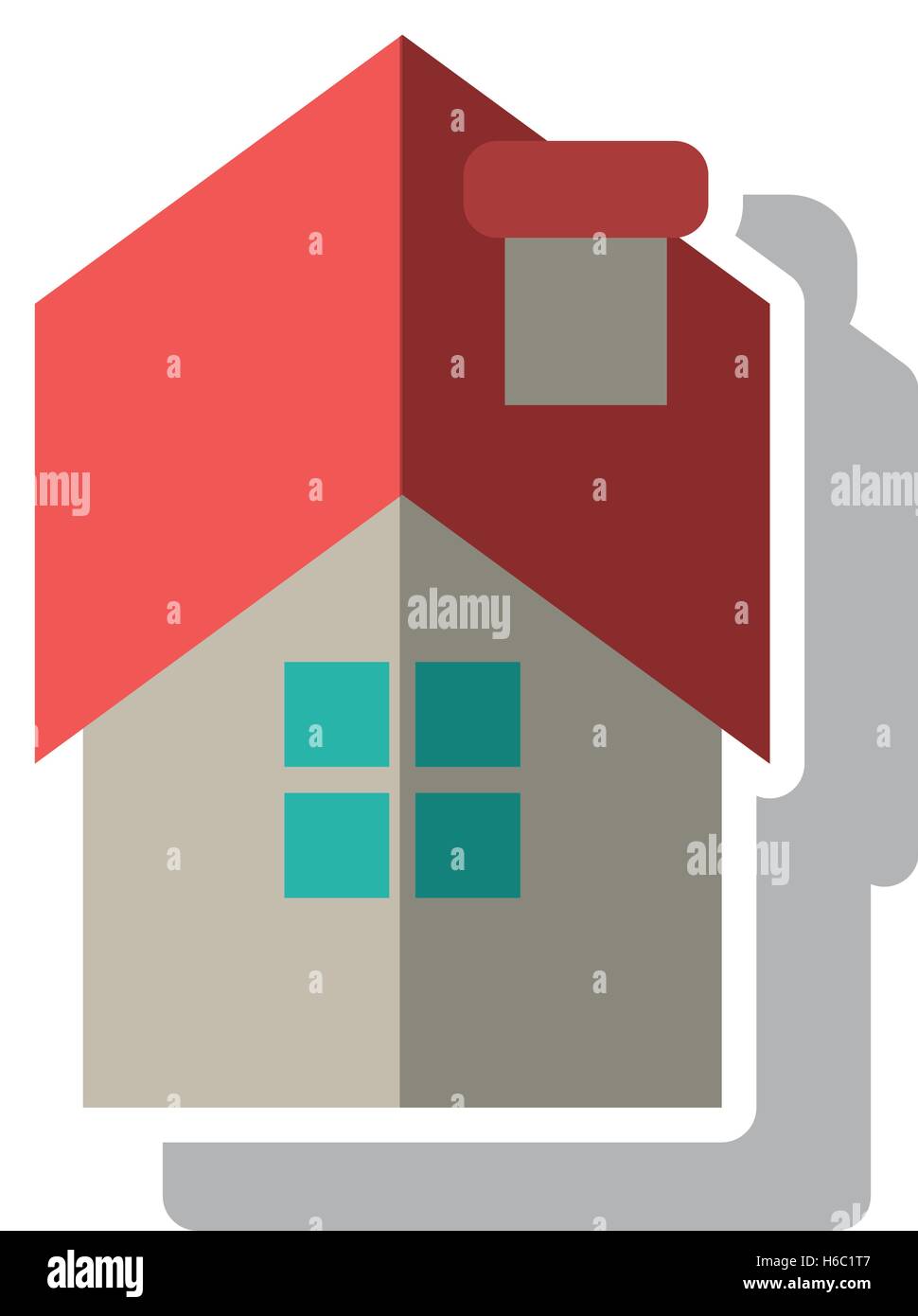 Isolated house and home building design Stock Vector Image & Art - Alamy