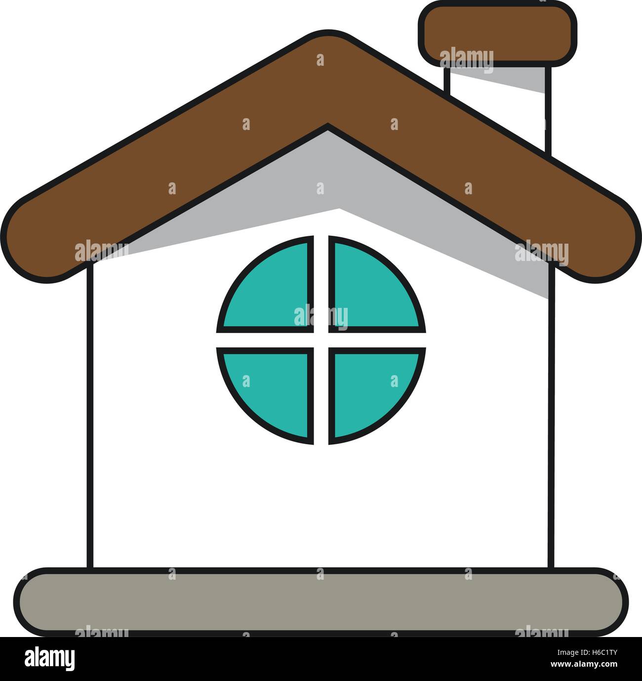 Isolated house and home building design Stock Vector Image & Art - Alamy