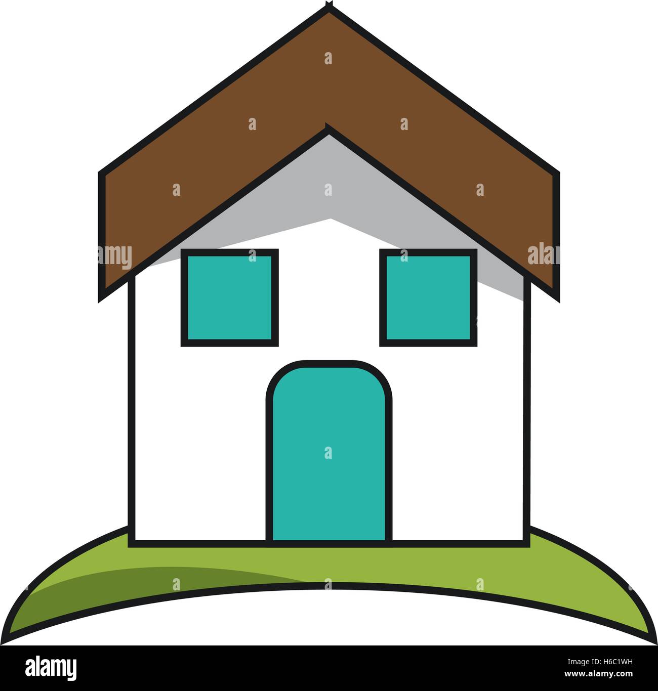 Isolated house and home building design Stock Vector Image & Art - Alamy