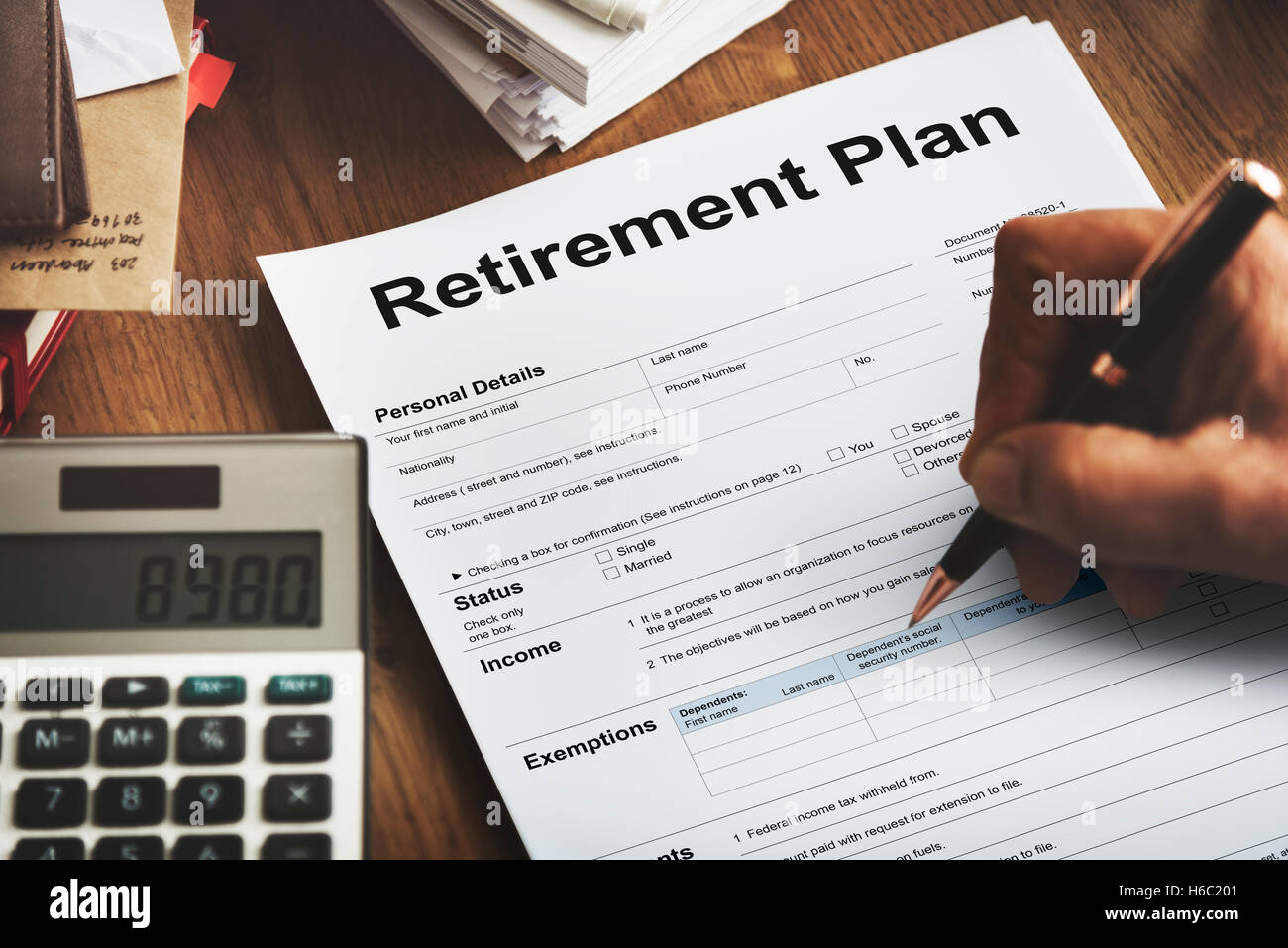 Retirement tax forms hires stock photography and images Alamy