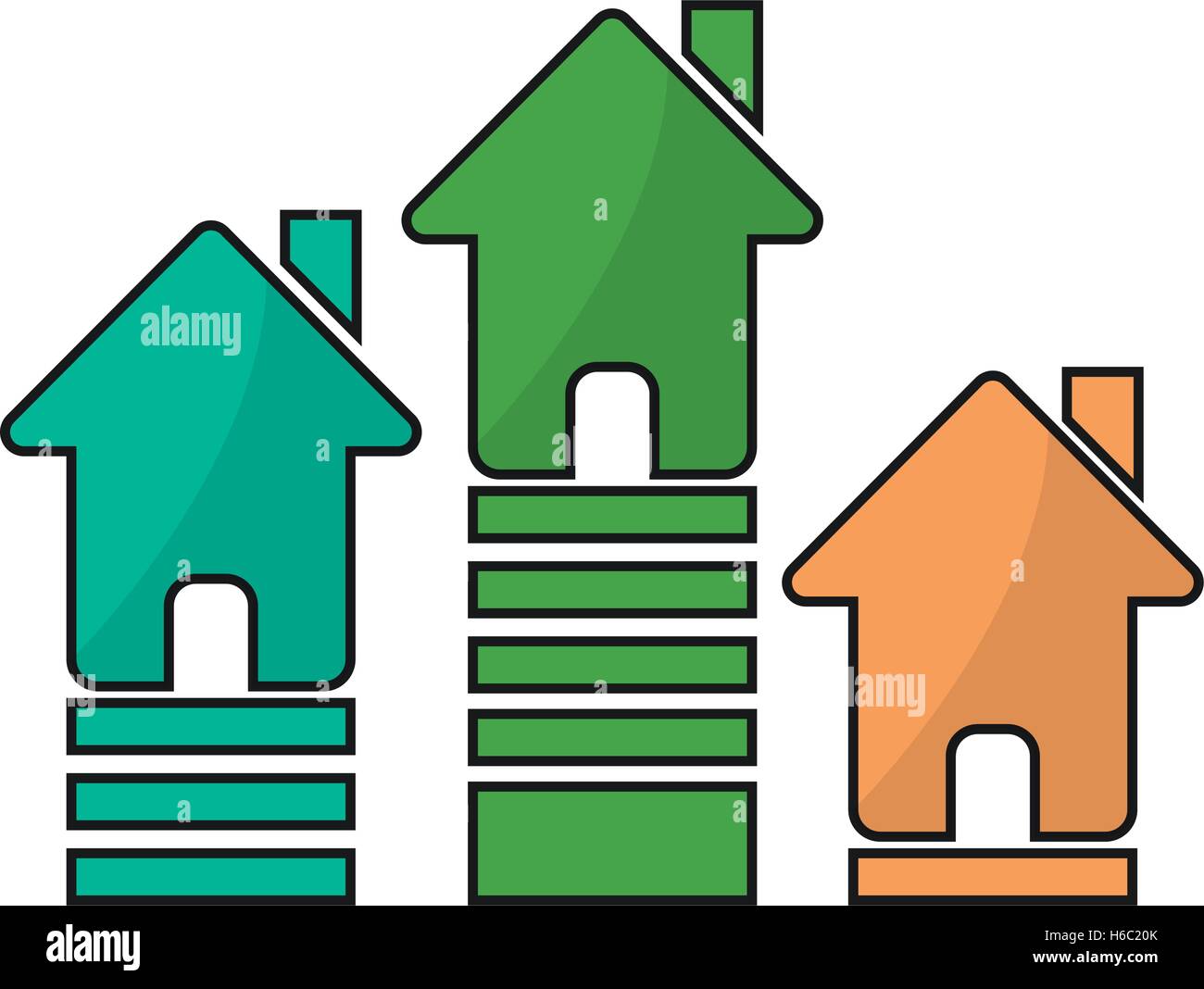 Isolated house and home design Stock Vector Image & Art - Alamy