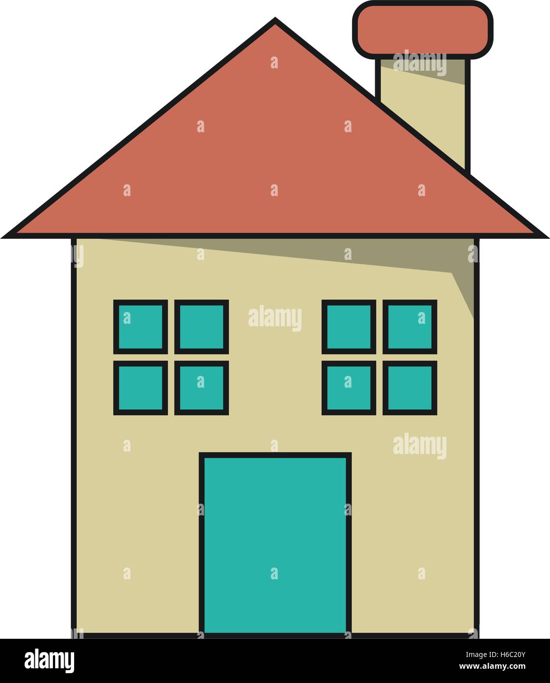 Isolated house and home building design Stock Vector Image & Art - Alamy