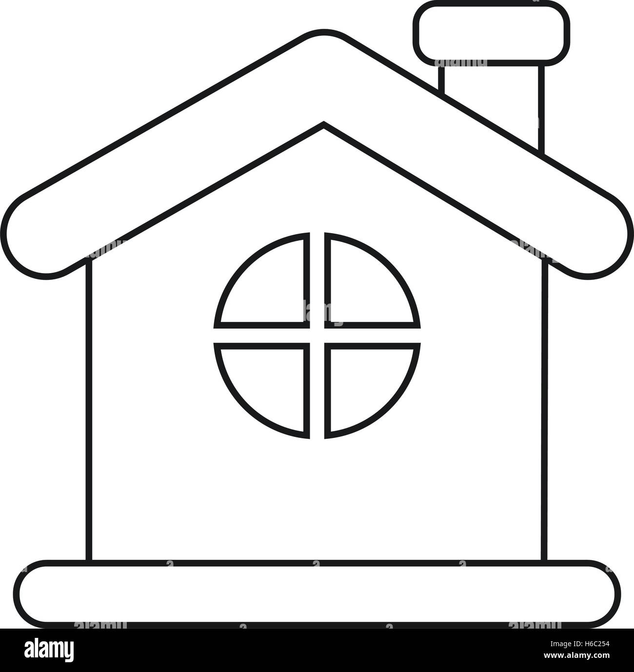 Isolated house and home building design Stock Vector Image & Art - Alamy
