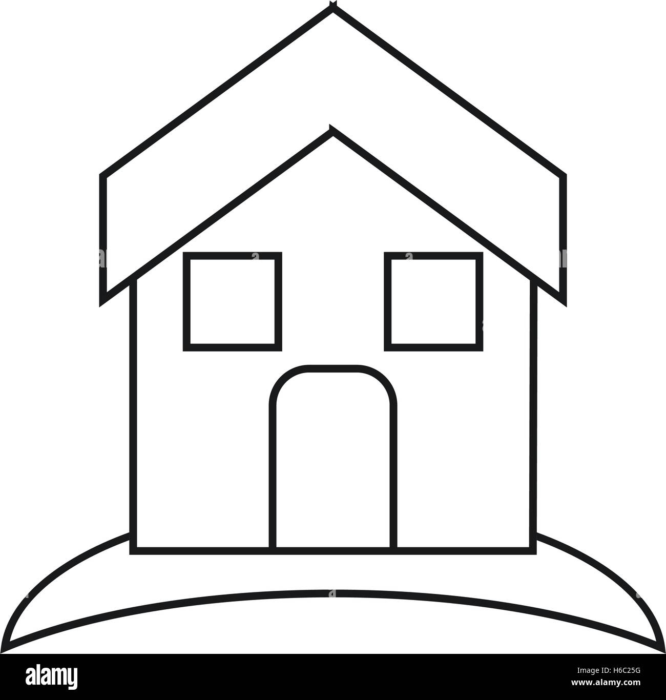 Isolated house and home building design Stock Vector Image & Art - Alamy