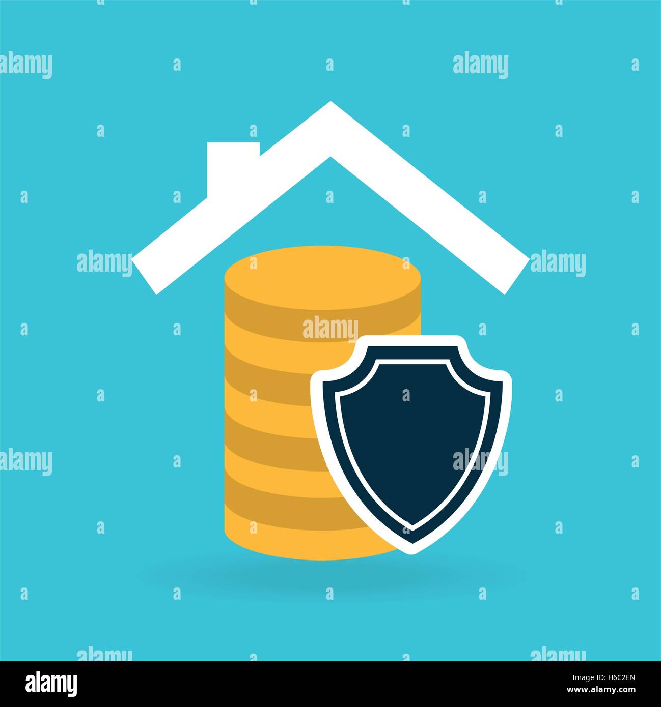 house money insurance concept design graphic Stock Vector Image & Art ...